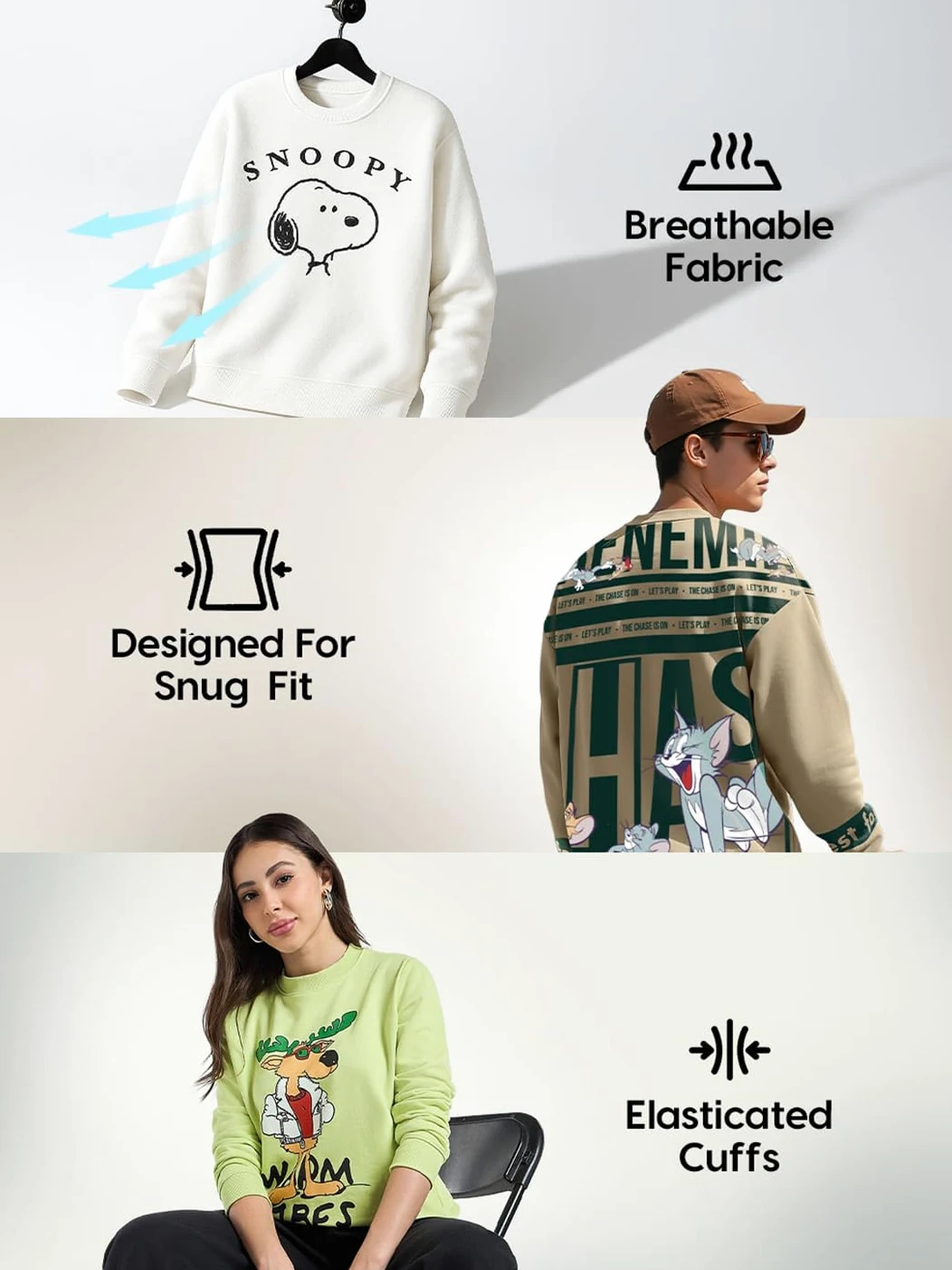 Bewakoof X Disney Cruella damska bluza oversize z mieszanki bawełny
