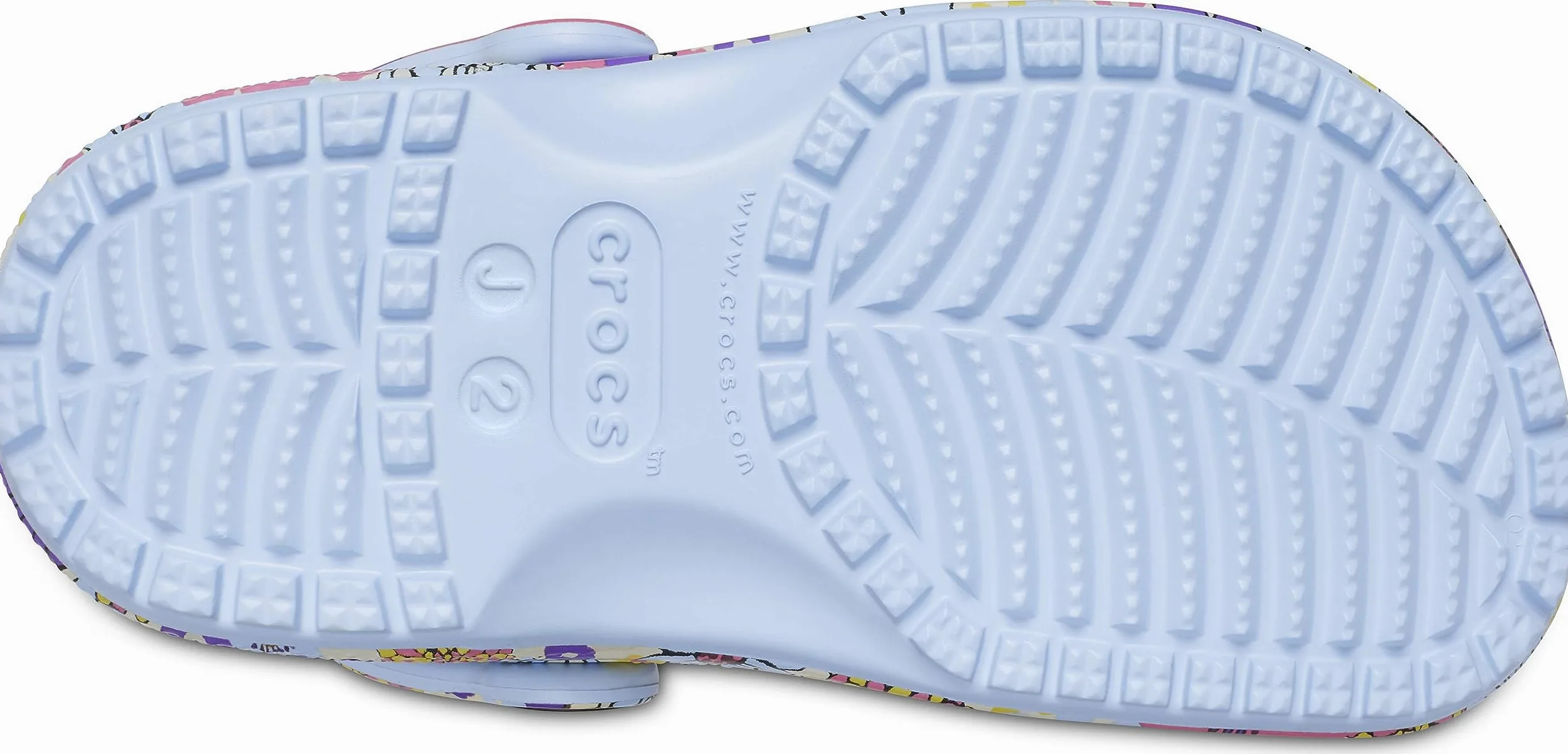 Crocs Klasyczne retro kwiatowe chodaki uniseks dla dzieci niebieski kalcyt/wielokolorowy