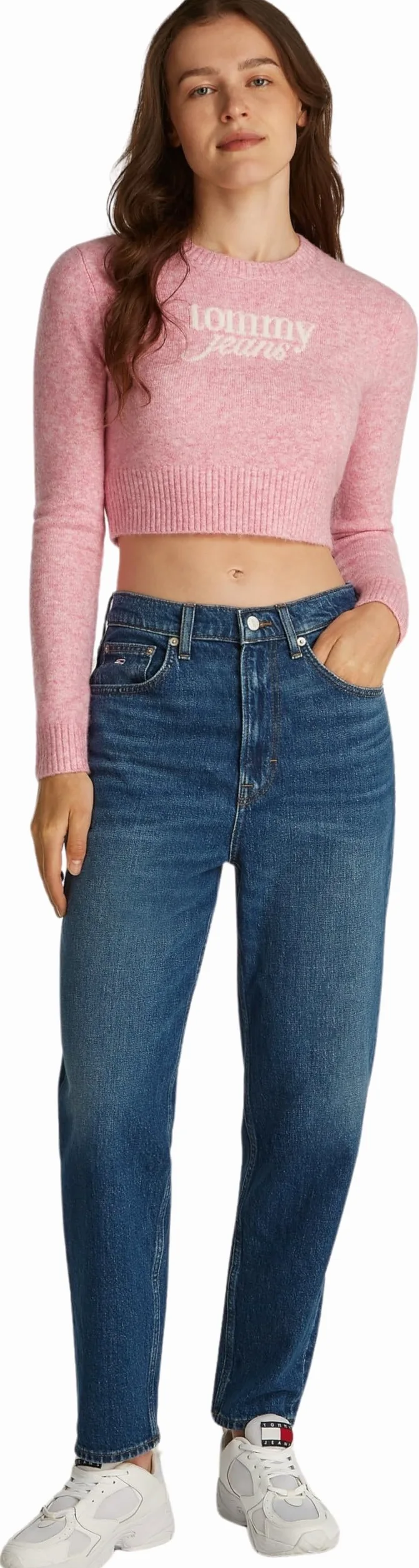 Tommy Jeans Mom Jean Uh Tpr Ch0152 Co Dw0dw19244 - Stożkowy Kobiety