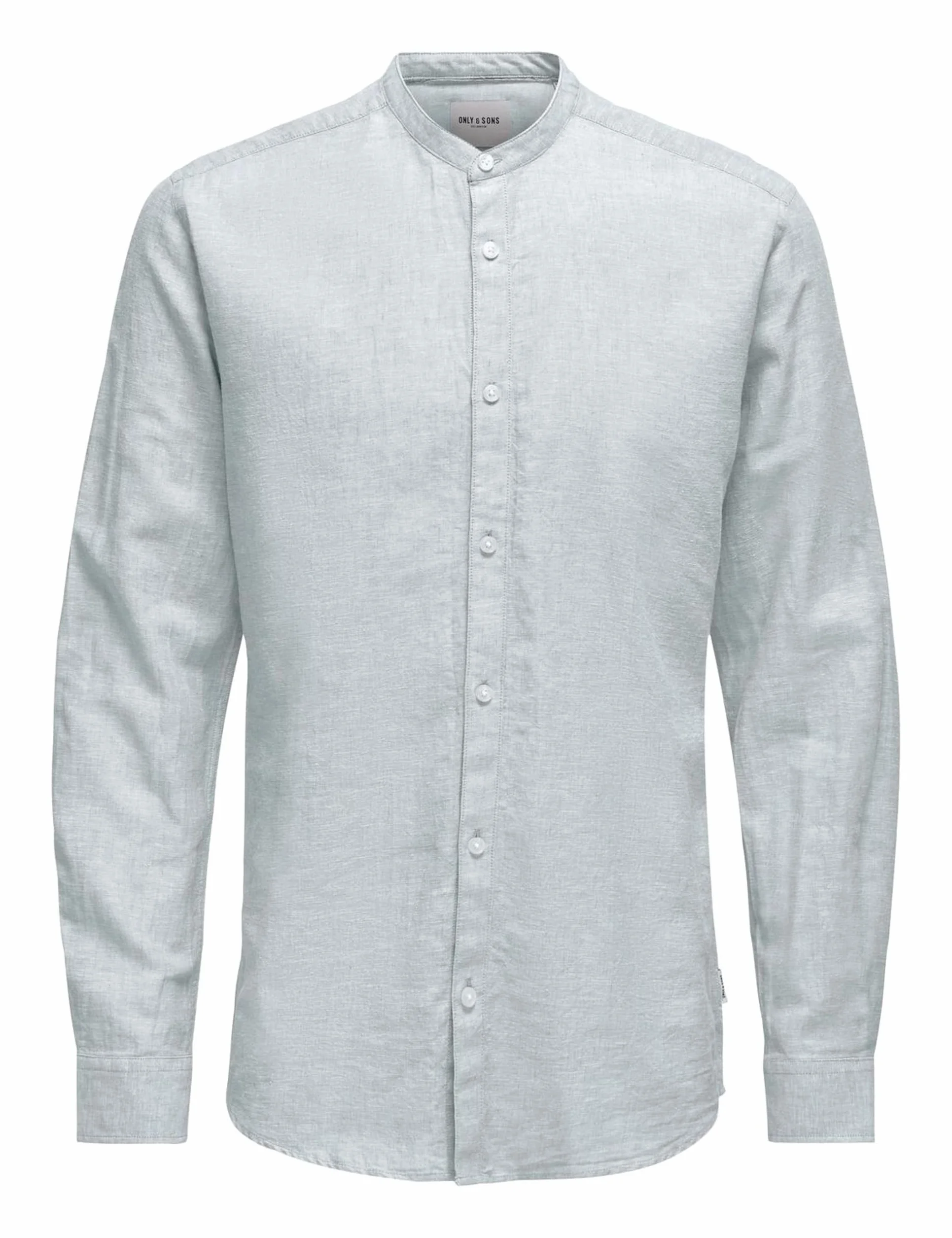 ONLY & SONS Koszula Męska Lniana Mao Shirt