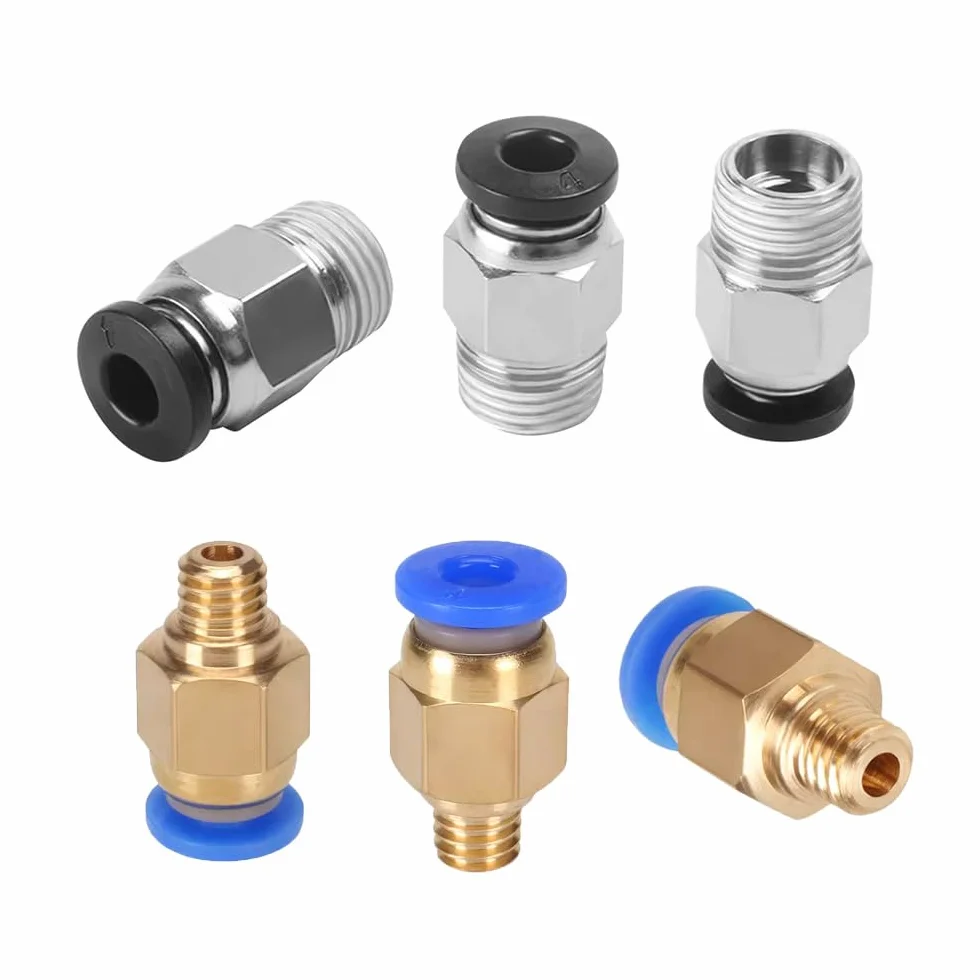 3 Metry 3D Drukarka PTFE Teflonowa Rurka, z 6 Sztuk PC4-M6 Pneumatyczne Złącze i 6 Sztuk PC4-M10 Pneumatyczne Złącze