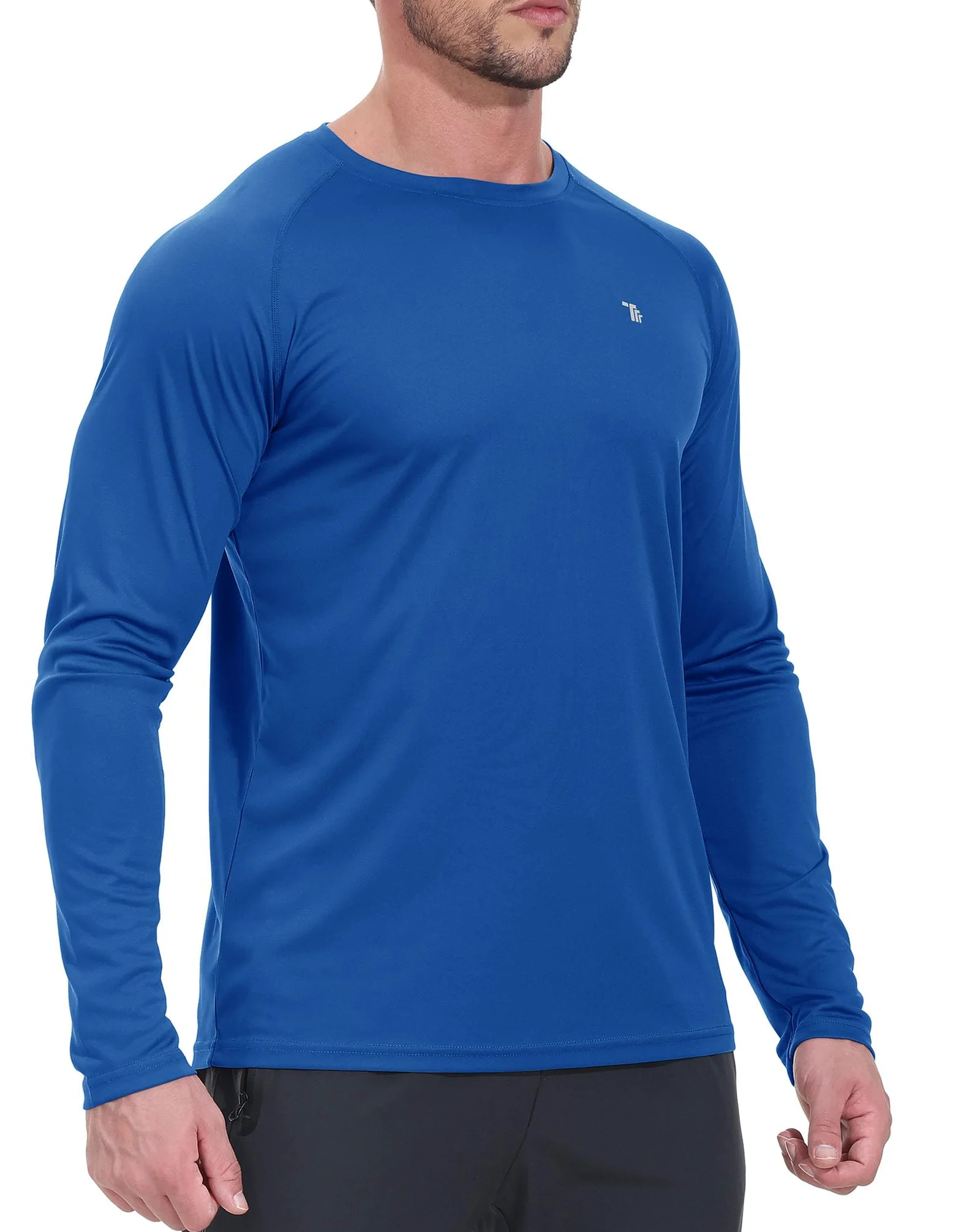 YSENTO Rashguard UPF 50+ koszulka z ochroną przed promieniowaniem UV, szybkoschnąca, lekka ochrona przed słońcem, długi rękaw, funkcyjna koszulka do pływania