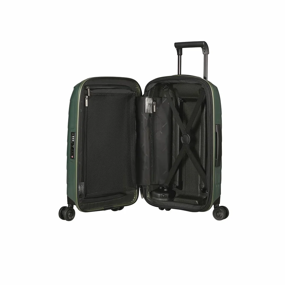 Samsonite Attrix - Spinner S, rozszerzalny bagaz podreczny, 55 cm, 38/44 L, zielony (Basil Green)