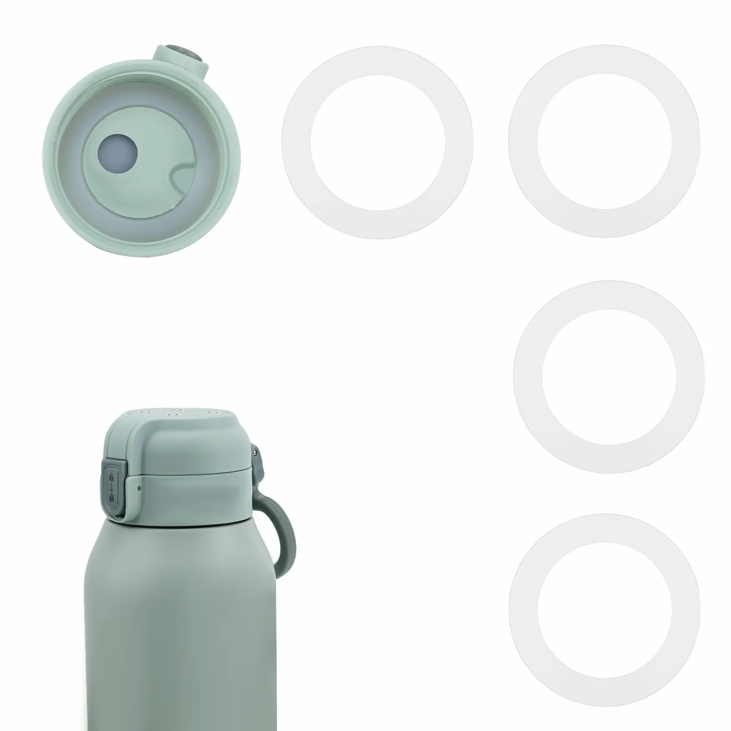 4szt Uszczelek Podgrzewacza Butelek dla Momcozy Niemowląt, Silikonowe Uszczelki Podgrzewaczy Kompatybilny z Momcozy 17oz Przenośny Podgrzewaczem Butelek