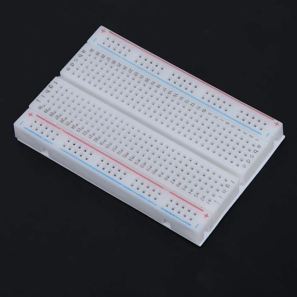 Płytka prototypowa wielokrotnego użytku, PCB 85 × 55 mm / 3,3 × 2,2 cala 400-punktowa płytka drukowana bez lutowania