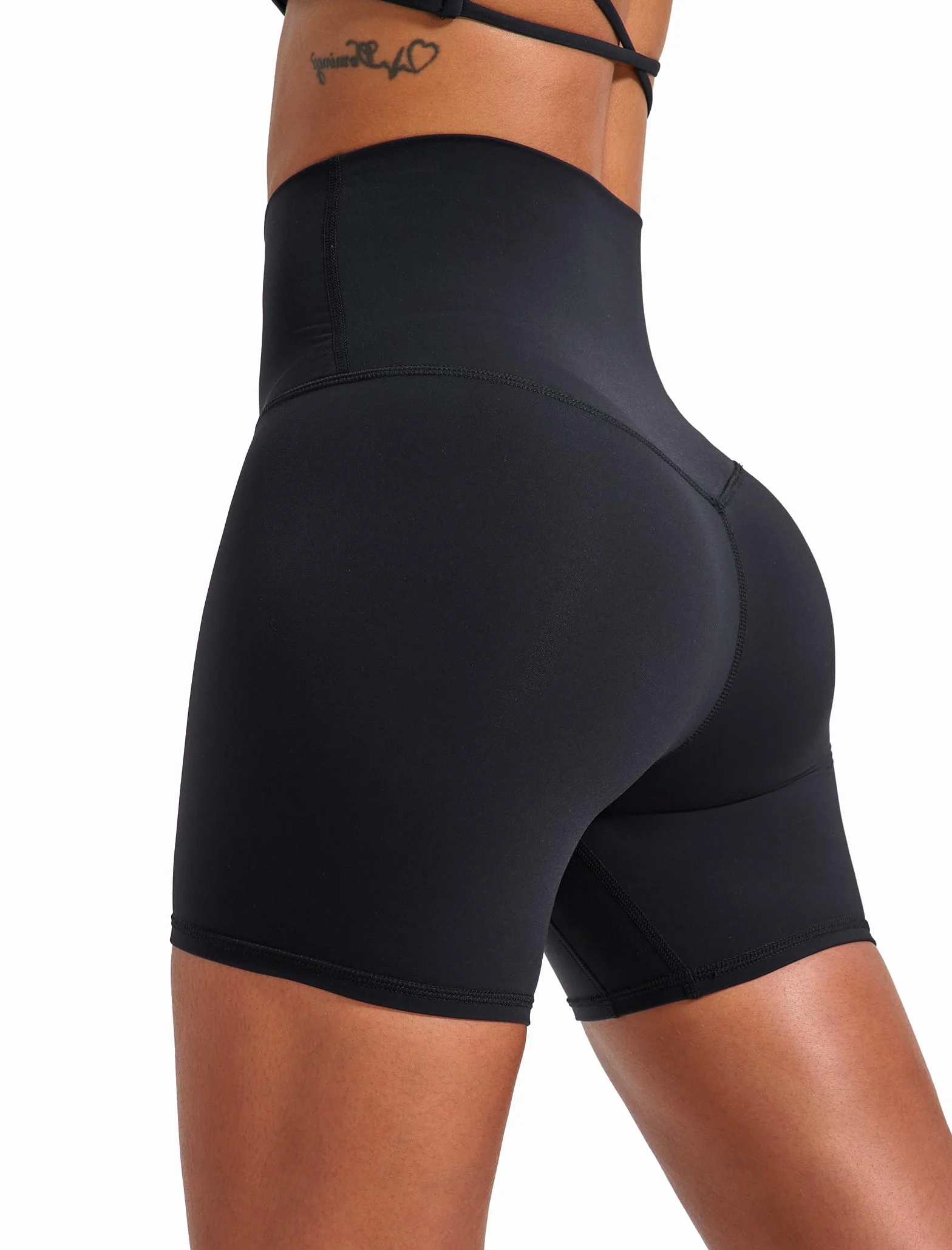 Damskie Spodenki Sportowe do Jogi z Wysokim Stanem Push Up Scrunch Butt 2 Sztuk
