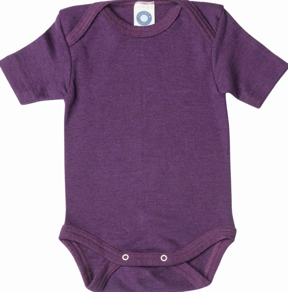 Cosilana Body dziecięce z krótkim rękawem 70% wełna 30% jedwab