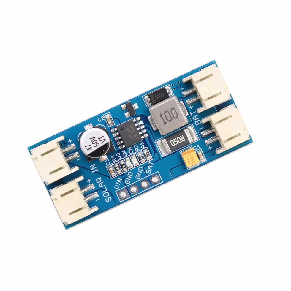 Hailege CN3791 Płytka kontrolera ładowania solarnego MPPT 1 Komórka Akumulator LiPo Ładowarka z panelu słonecznego 12V Regulator sterowania modułem z kablami JST PH2.0 Automatyczne ładowanie