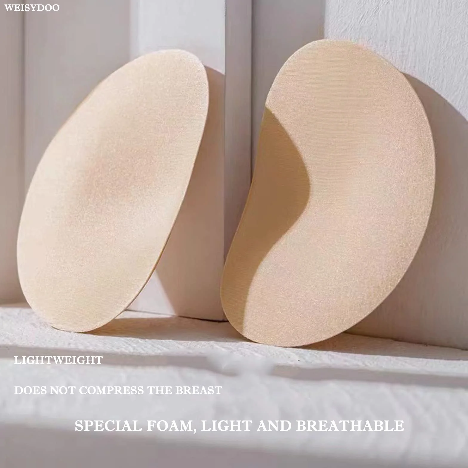 Samoprzylepne Wkładki Biustonosze Wkładki Push Up Pads Biustonosze Wkładki Wyjmowane Poprawa piersi dla BHS Bikini Swimsuit Sport 2 Pary (2, Trójkąty+Kształt Serca)