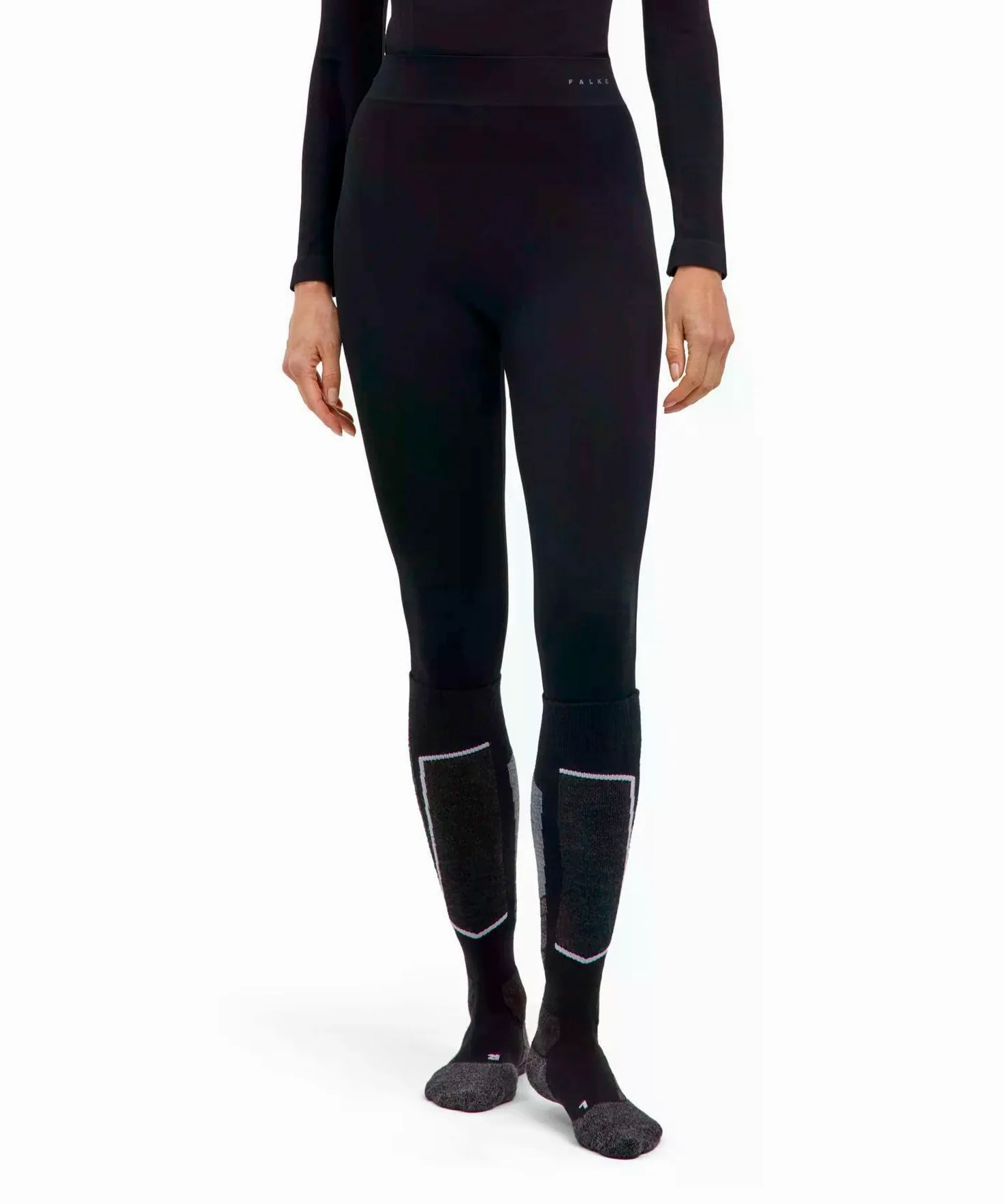 FALKE Kobiety Warstwa podstawowa (dół) Maximum Warm Long W Ti materiał funkcyjny szybkoschnące ciepłe 1 Sztuka, Czarny Black 3000, S