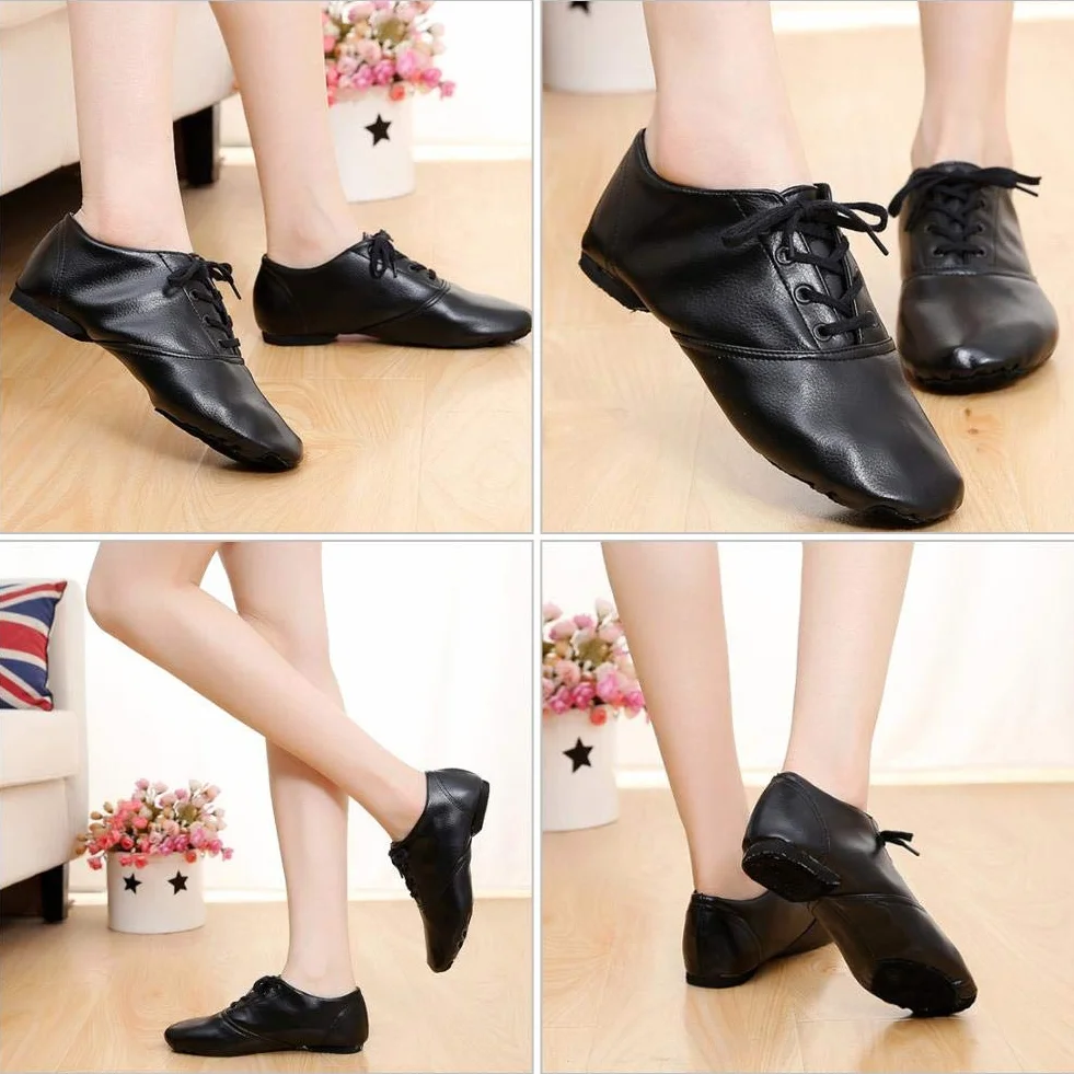 Alomejor buty jazzowe PU elastyczne Slip-On dla dorosłych
