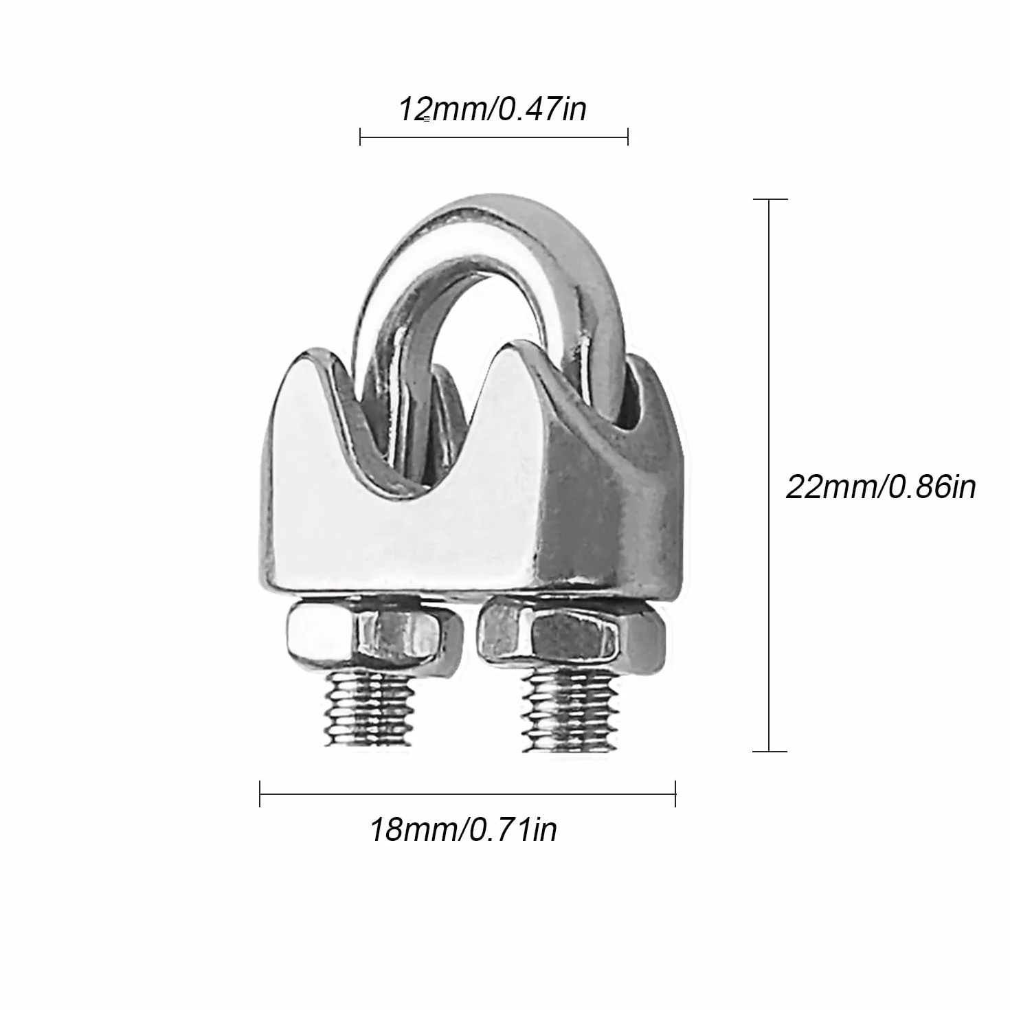 Zaciski linowe 10 sztuk zacisków do linek stalowych 3mm stal nierdzewna zacisk linowy M3 zacisk do linek stalowych zacisk pętlowy do kabli stalowych drutu stalowego linek stalowych 3mm, zacisk
