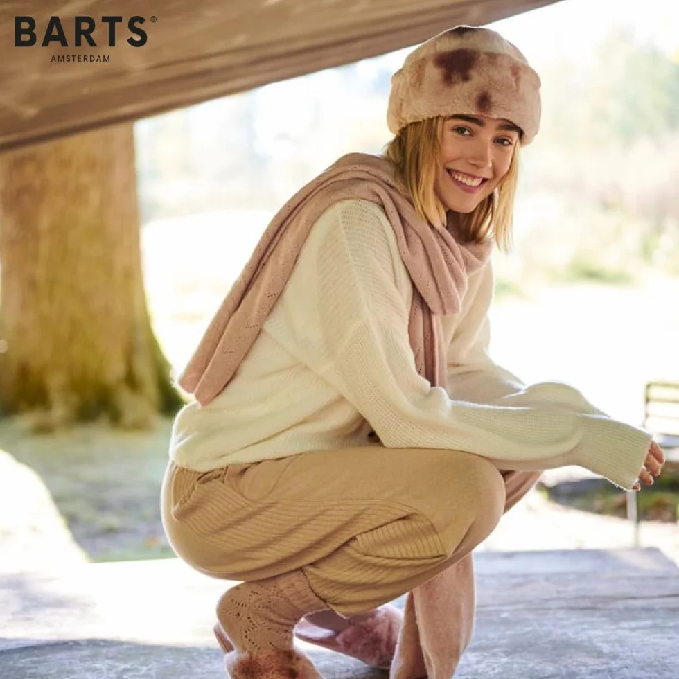 Barts Czapka Cable Knit Faux Fur Kobiety dzianinowa Zima