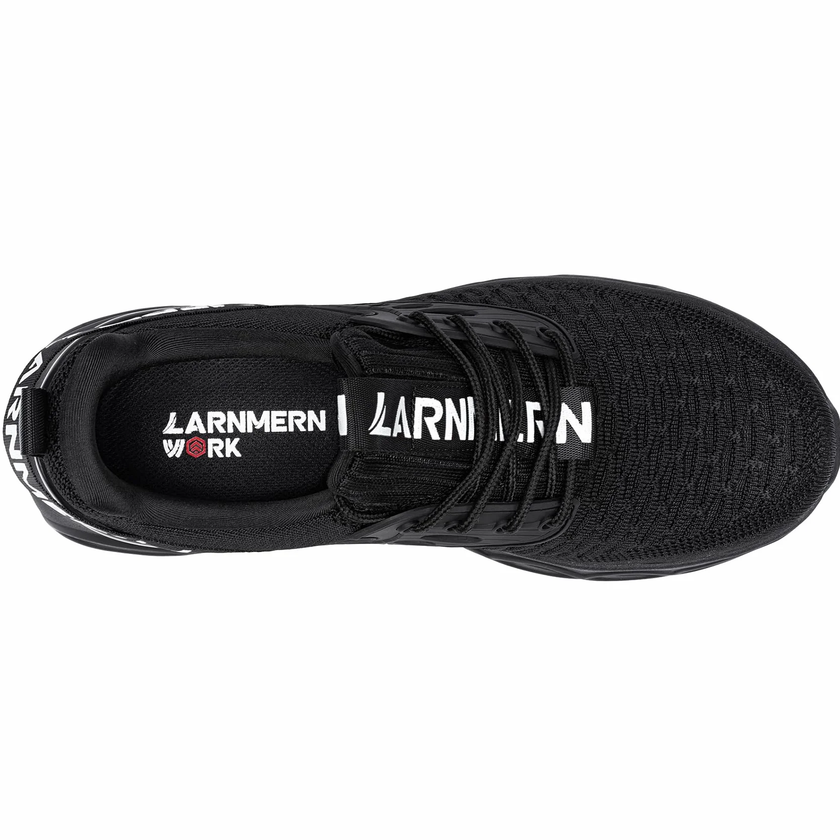 LARNMERN Obuwie ochronne męskie modne stalowe noski, amortyzacja, wygodne buty ochronne, lekkie, oddychające buty robocze