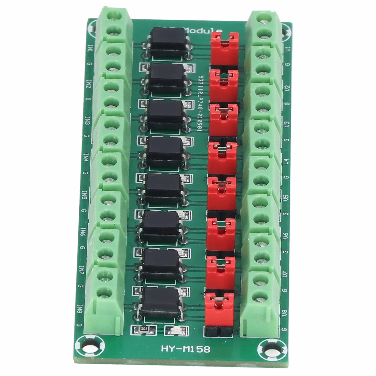 8-kanałowy Moduł Izolacyjny Transoptora Moduł Konwertera Sygnału PLC Moduł Izolatora Optoelektronicznego 3.6-30V