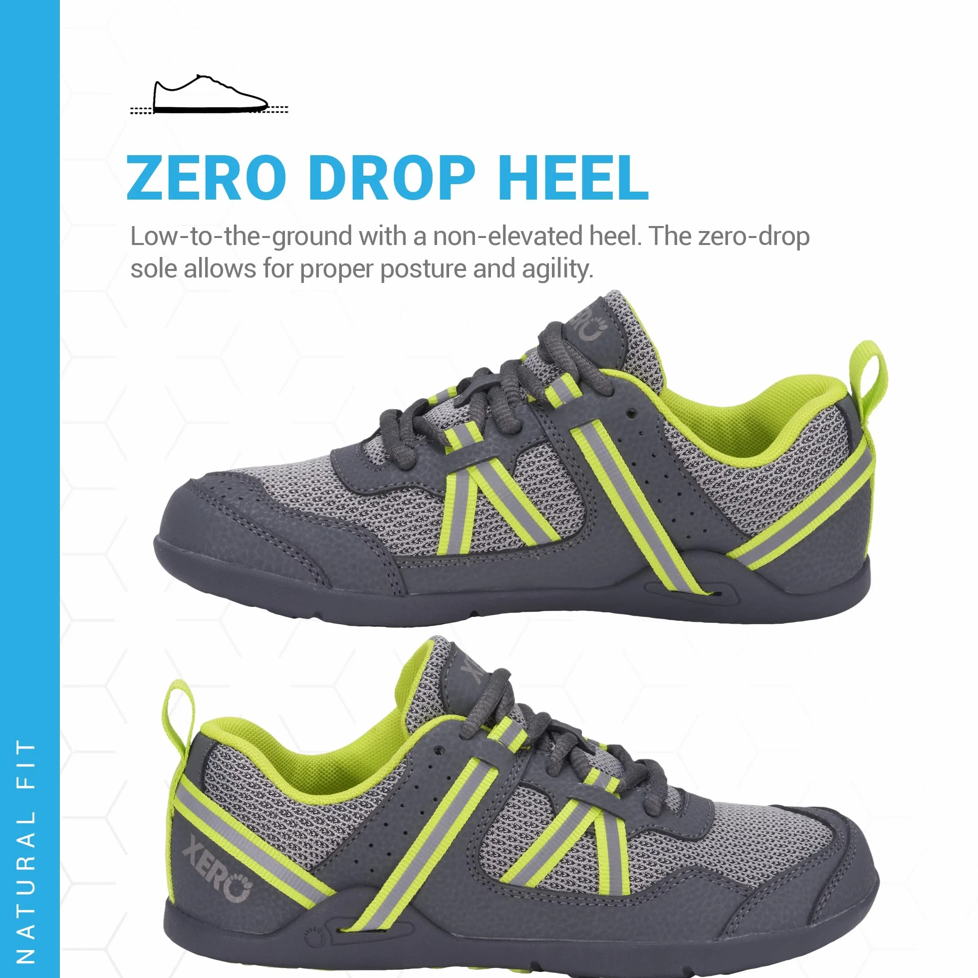 Xero Shoes Buty do biegania dla dzieci dla chłopców i dziewczynek, lekkie, zero drop, uczucie chodzenia boso