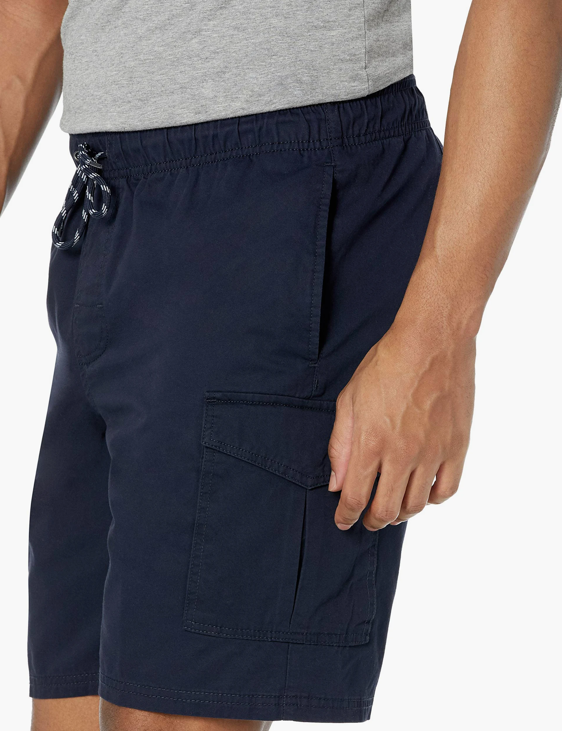 Amazon Essentials Mężczyźni Spodenki cargo 23 cm z elastyczną talią