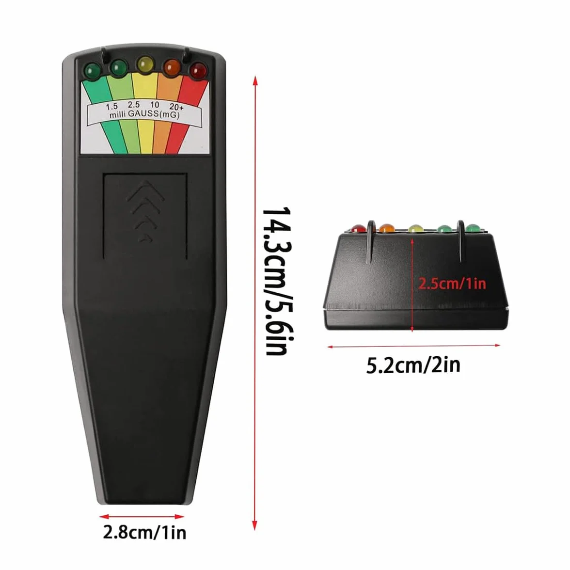 Alnicov LED Czytnik EMF Przenośny Detektor EMF Tester Pola Magnetycznego 50Hz-20 000Hz