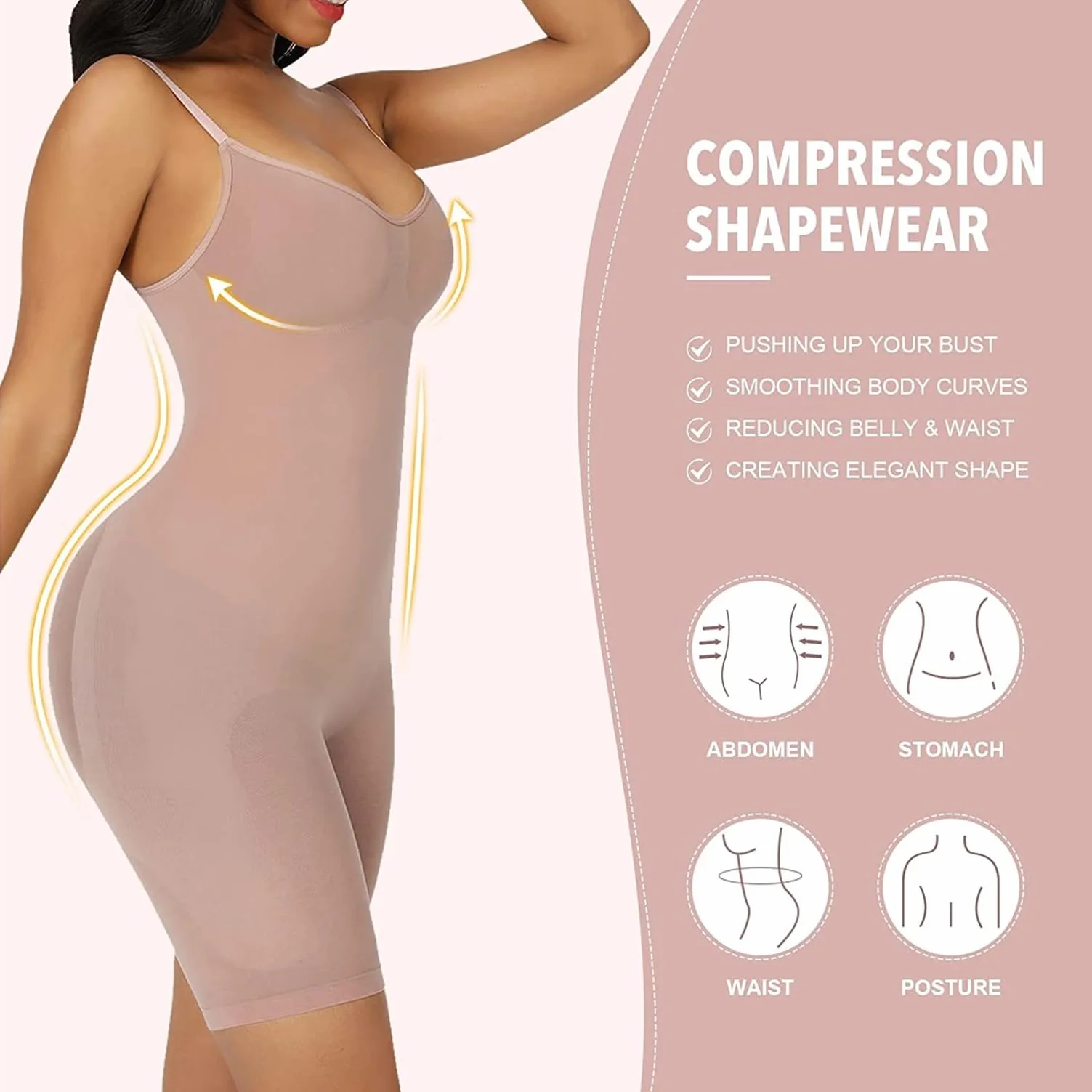 Ronronner Body modelujące kobiety modelujące brzuch kontrola ciała Shaper Body Shaper Niewidoczna poporodowa Shaper Brzuch Podnoszenie pośladków Trener Body