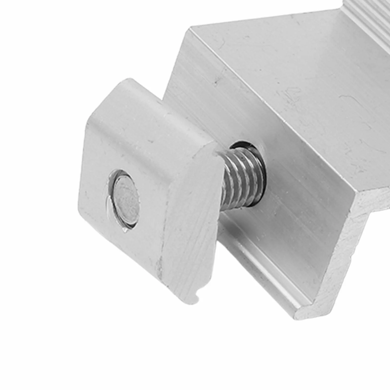 10 Sztuk Mocowanie Panelu Słonecznego Wspornik Z, Zaciski Uziemiające Panel Słoneczny ze Stopu Aluminium PV Montażowe Zaciski Boczne do Układu Słonecznego (35mm)