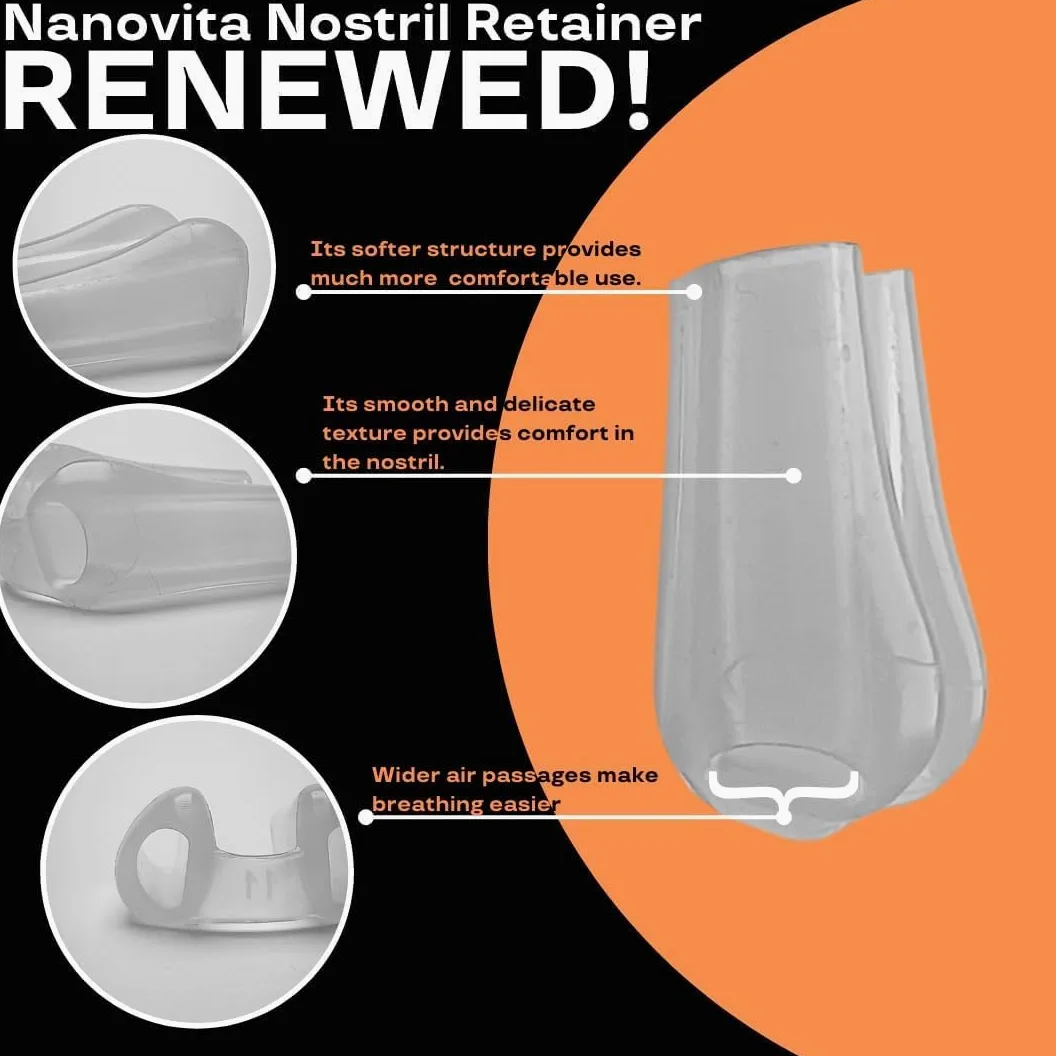 Nostril Retainer, podpórka do nozdrza po plastyce nosa, silikon medyczny, przezroczysty, wiele rozmiarów (9)