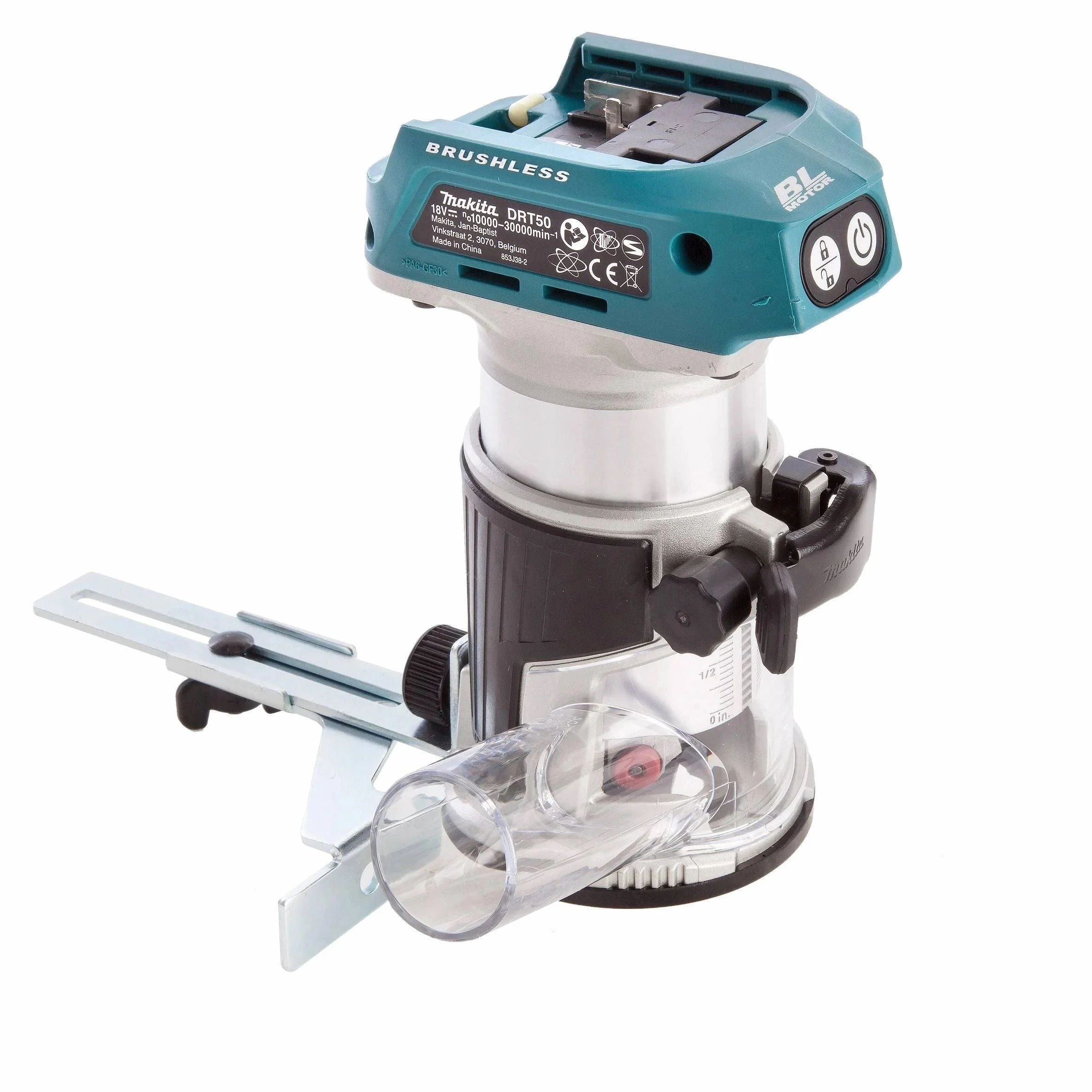 Makita Drt50Z Frezarka, Szary/Czarny, 13.4 x 8.9 x 22.6 cm