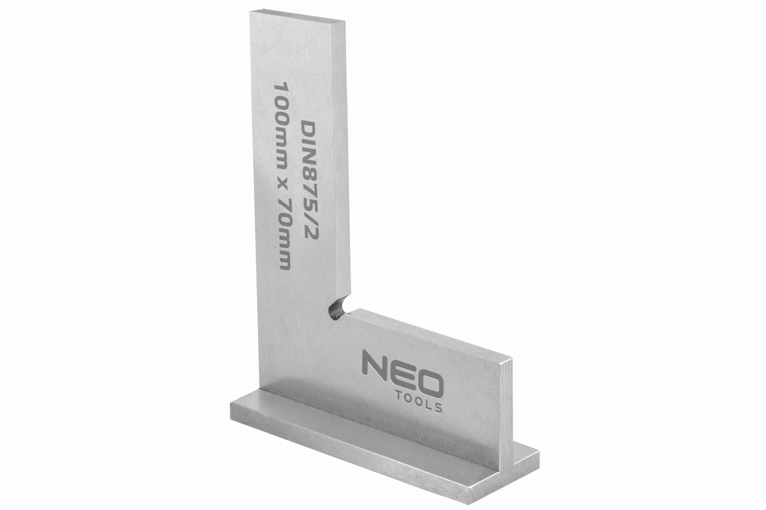 Kątownik z podstawą DIN875/2 100x70mm NEO 72-031
