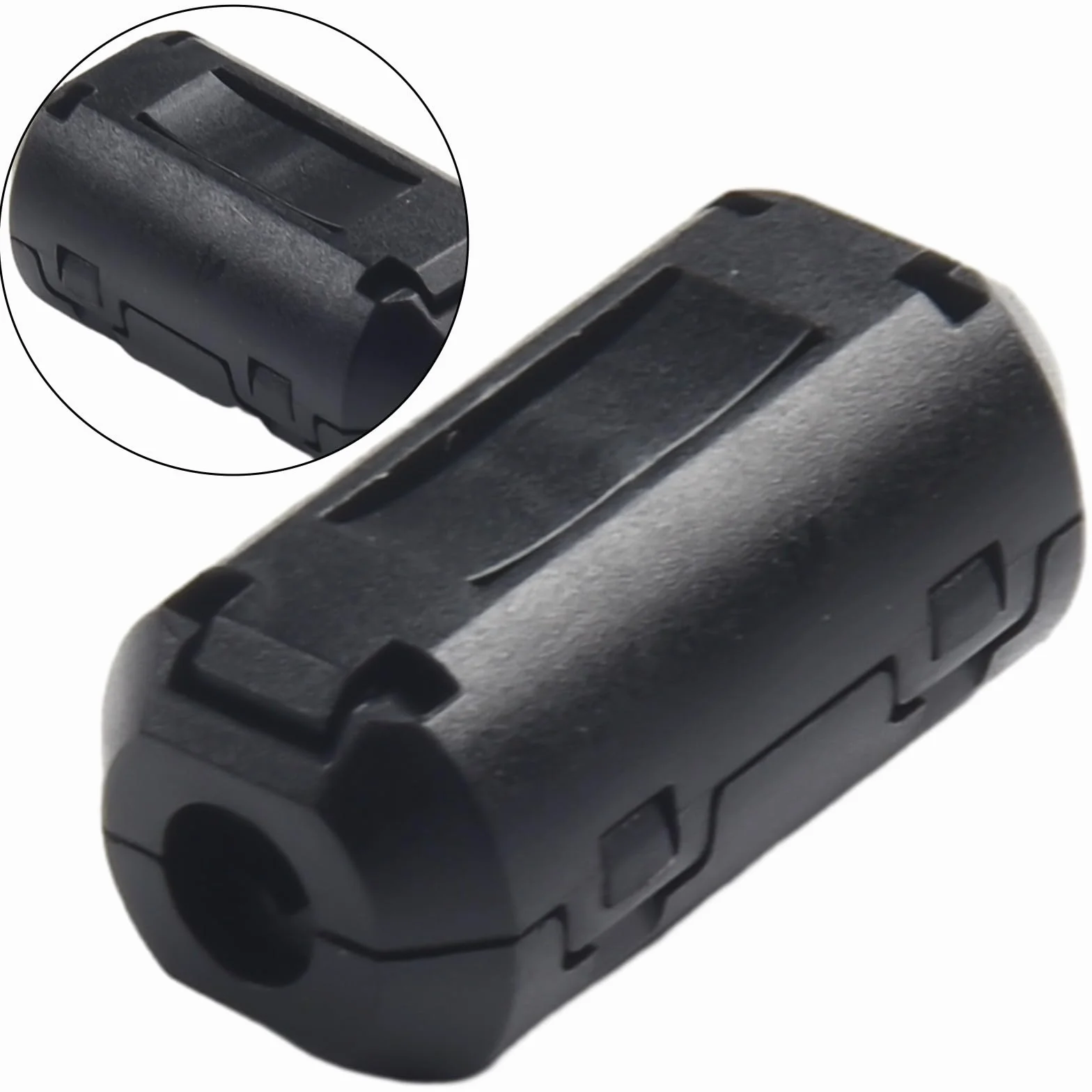 Zilimontt 10 szt. TDK 5 mm rdzeń ferrytowy tłumik hałasu, pierścień filtrujący, klips do kabla USB audio wideo przewód zasilający (czarny)