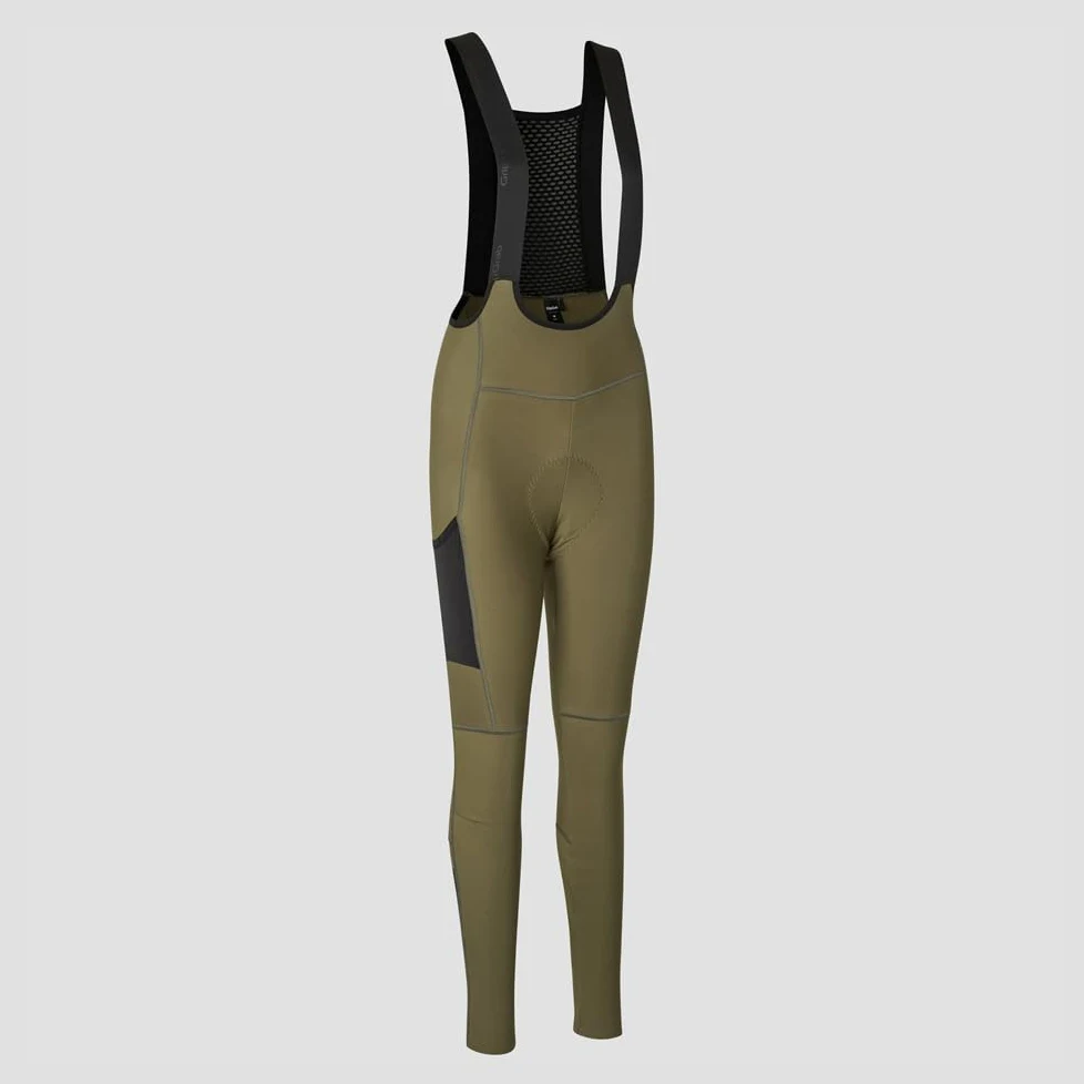 GripGrab PACR Thermo Bib Tights damskie zimowe spodnie wyścigowe MTB Gravel Bike spodnie rowerowe długie z wyściółką spodnie rowerowe