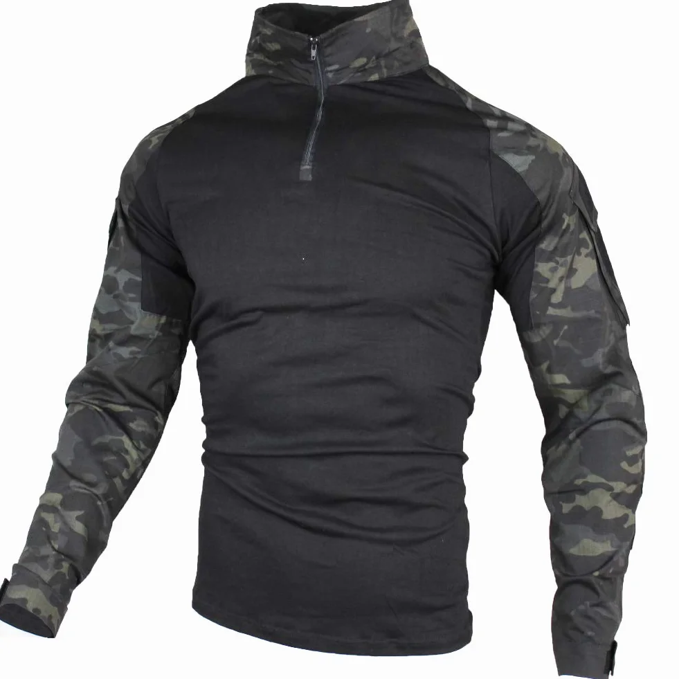 Taktyczna koszula bojowa, oddychająca koszulka Ripstop do polowania wojskowego Airsoft