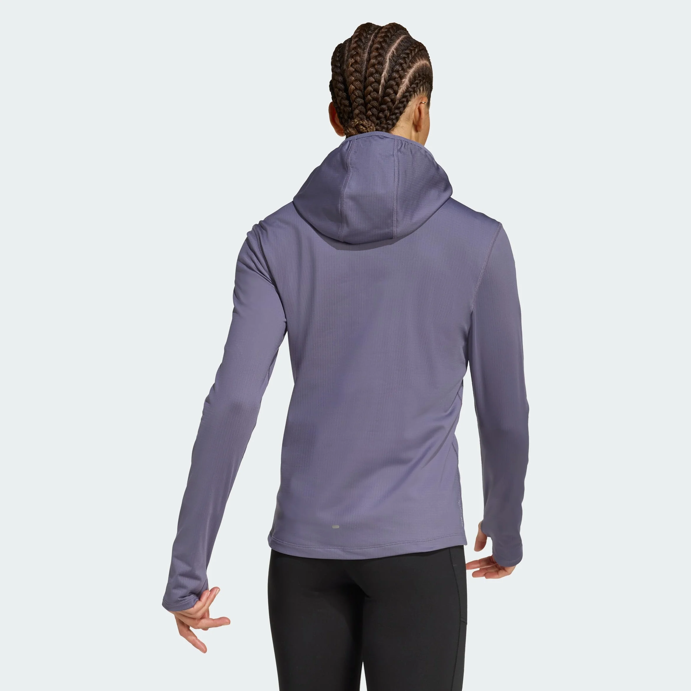 adidas Kobiety Own the Run Winterized Hooded Half-Zip, Preloved Violet, L