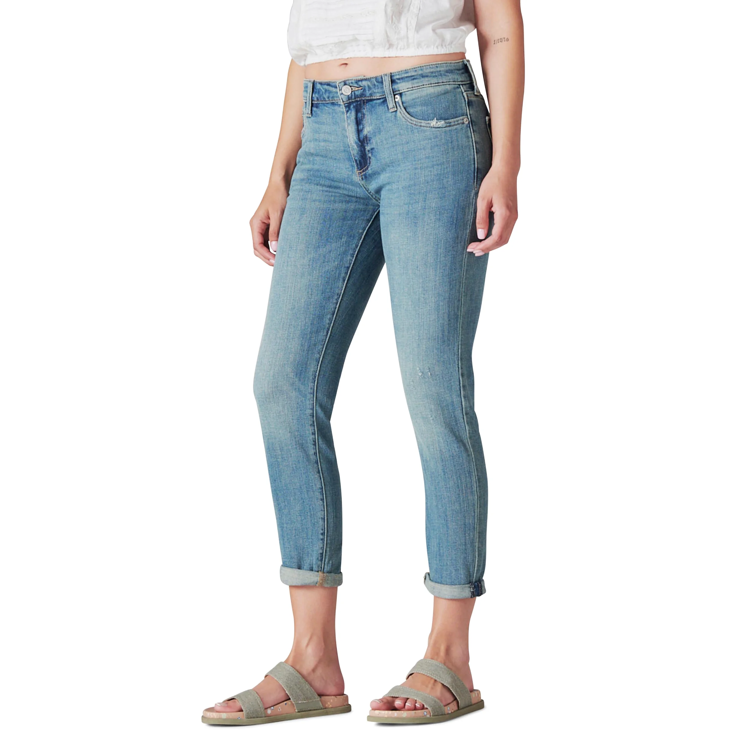 Lucky Brand Damski dżinsy Mid Rise Sienna dla chłopców