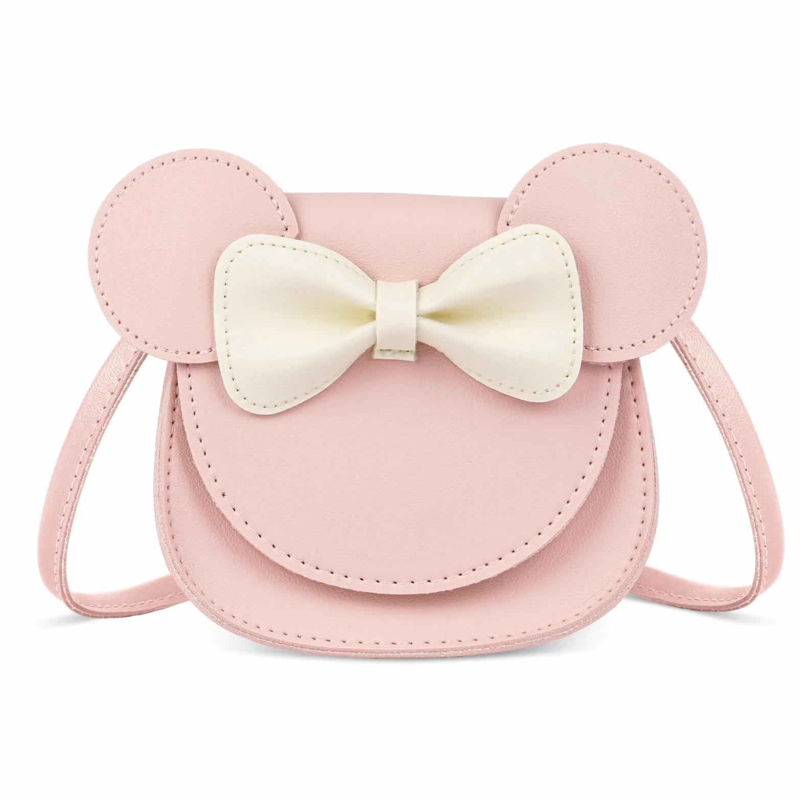 Shirene Mała Myszka Kokarda Kokarda Crossbody, Mała Dziewczynka Torebka Na Ramię Kokarda Klapka Mini Magnetyczna Klapka Torba Regulowany Pasek Torba Na Ramię Dla Dziewczyn Dzieci Maluch Nastolat