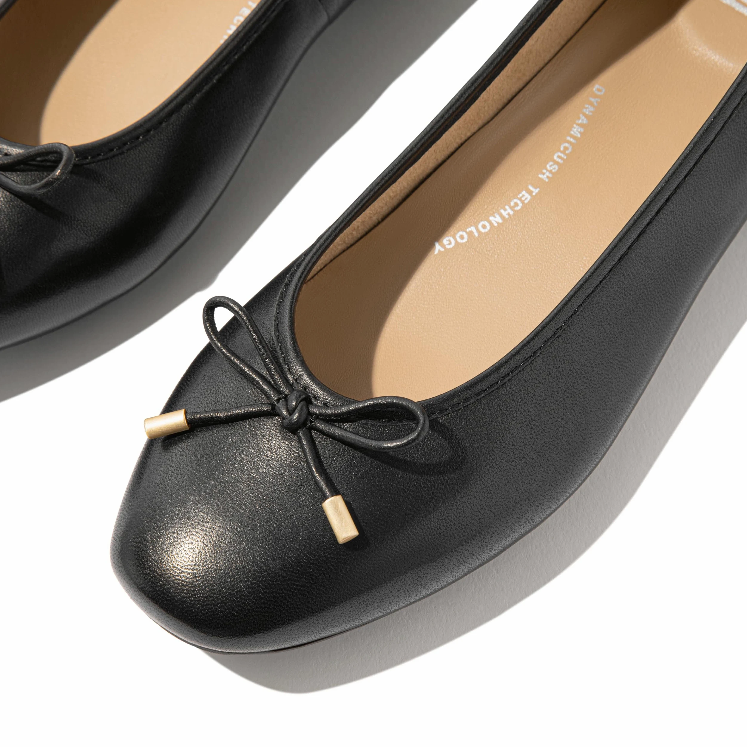 Fitflop Kobiety Baletki Z Miękkiej Skóry Z Delikatnej KokardkiBut