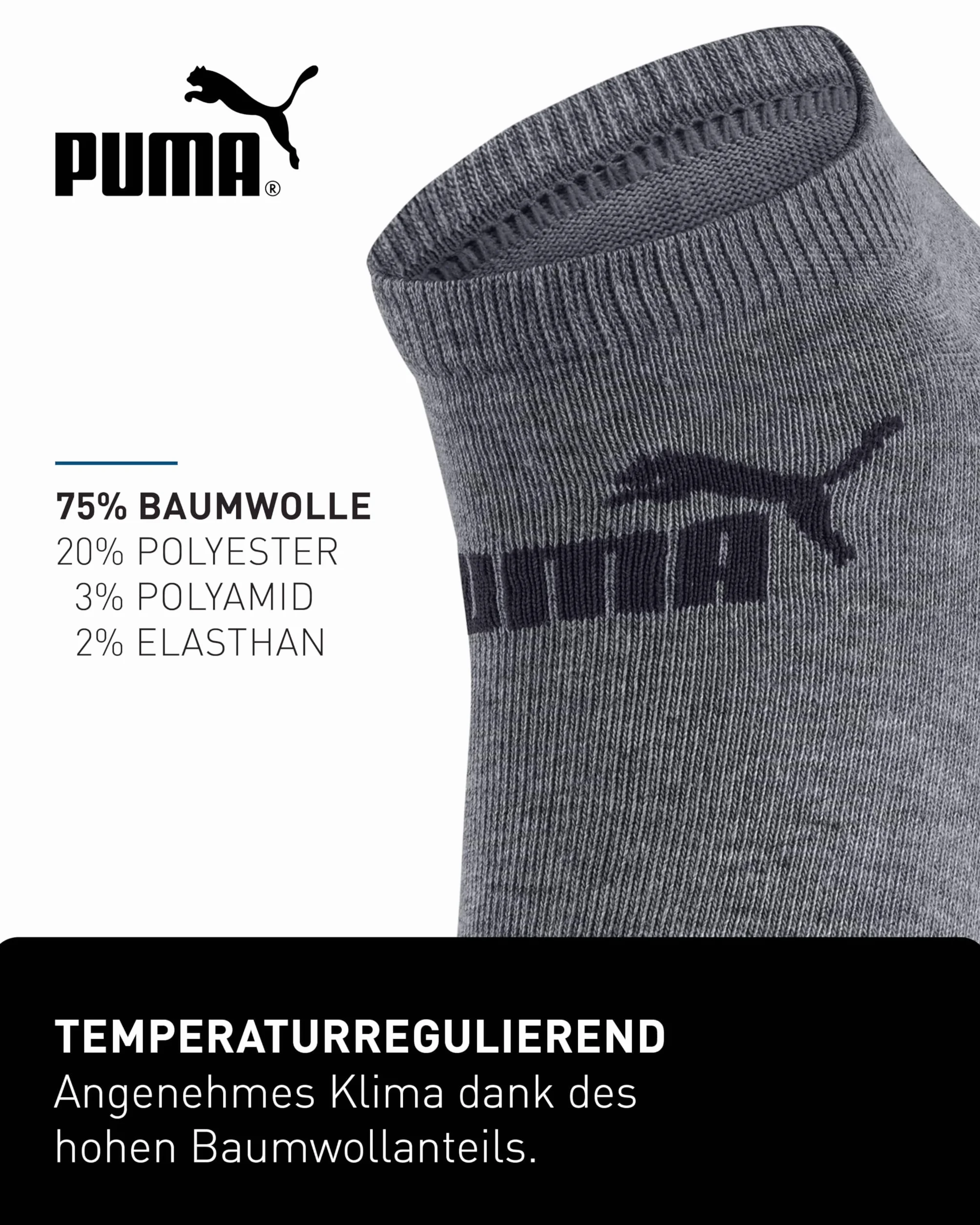 PUMA Skarpety do trampek, 18 par, Statement Edition, damskie i męskie