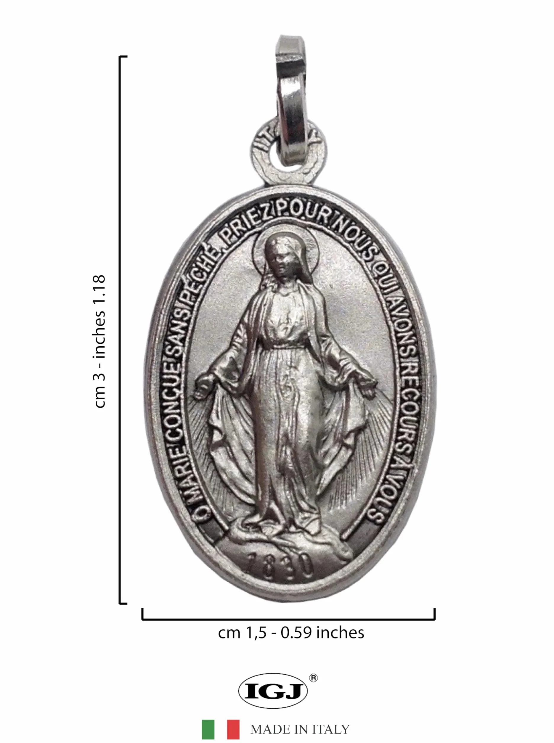 MEDAL ZE SREBRA 925 - WYKONANY WE WŁOSZECH