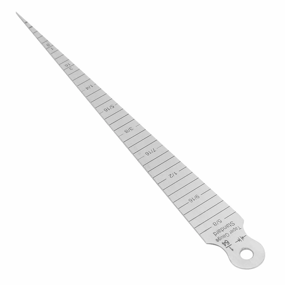 Narzędzie pomiarowe, 1 sztuka stal nierdzewna, spawanie klinowe, stożek, szczelinomierz, linijka, narzędzie do kontroli otworów, 0-15 mm, narzędzie do pomiaru rozmiaru otworu