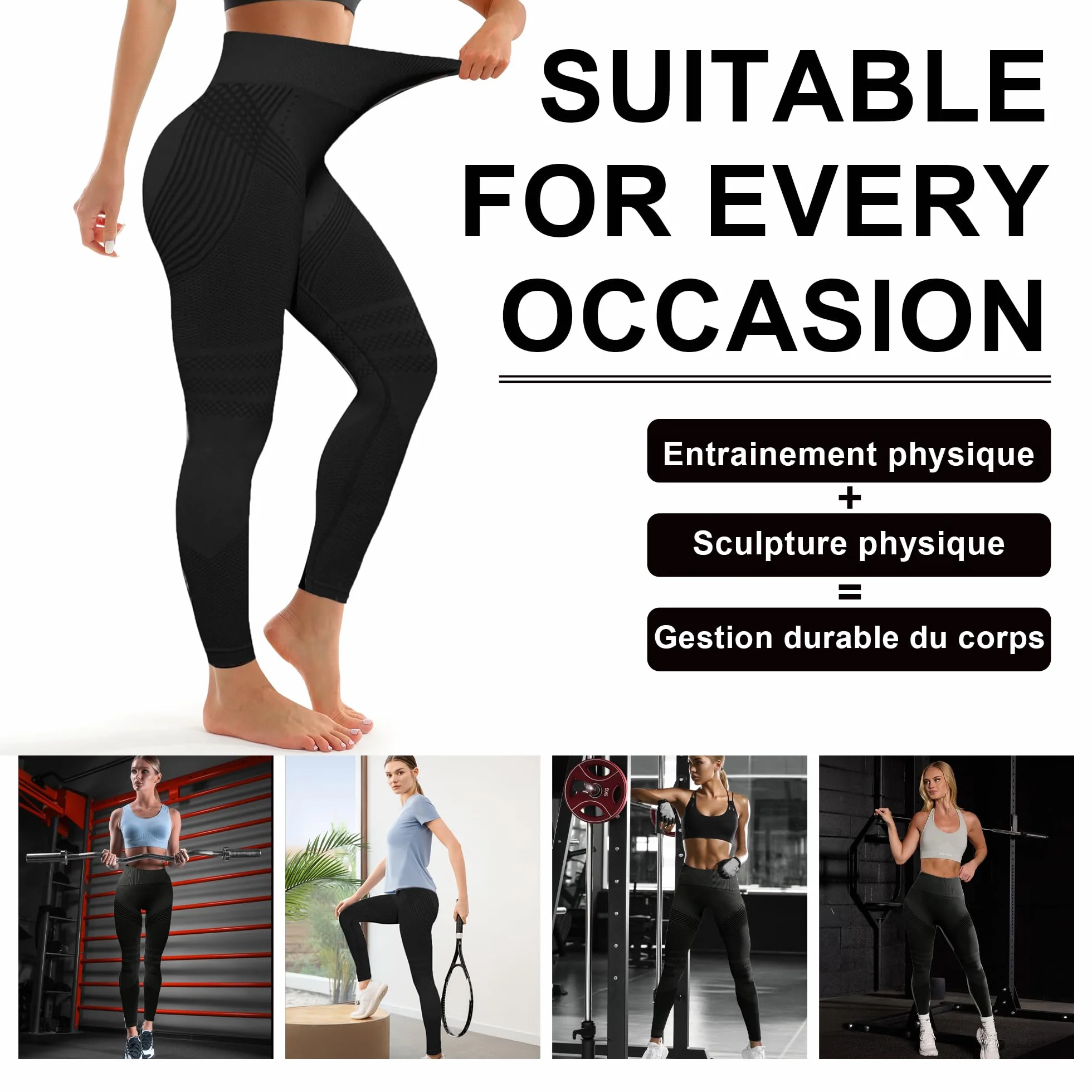 Legginsy antycellulitowe, sportowe legginsy push-up dla kobiet, nieprzezroczyste, kompresyjne, sportowe spodnie z wysokim stanem, joga, pilates
