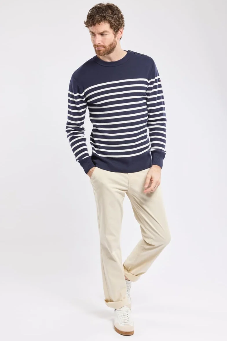 Armor Lux Męski sweter Pull Marin Groix Homme