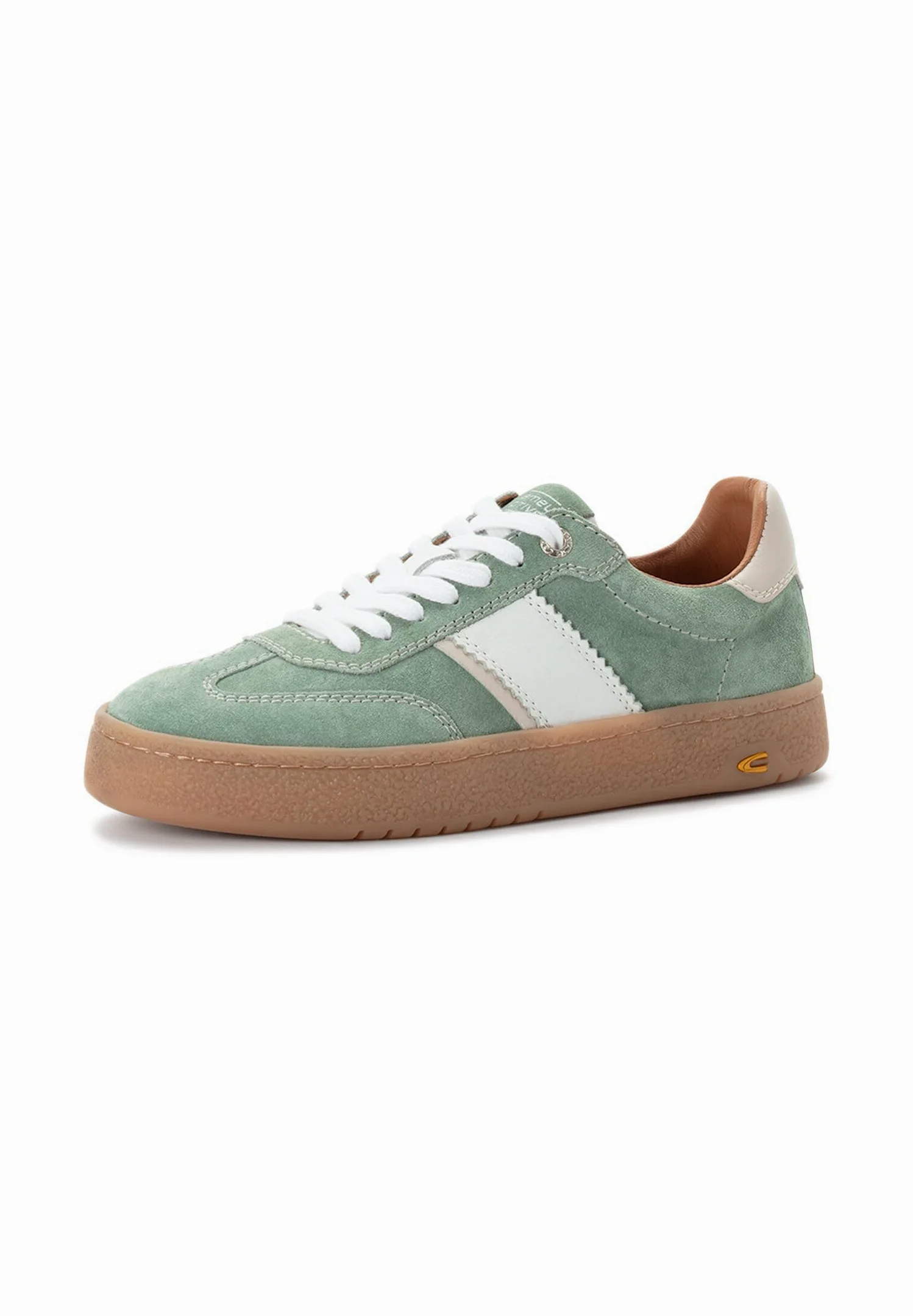 camel active Męskie sneakersy ze skóry welurowej