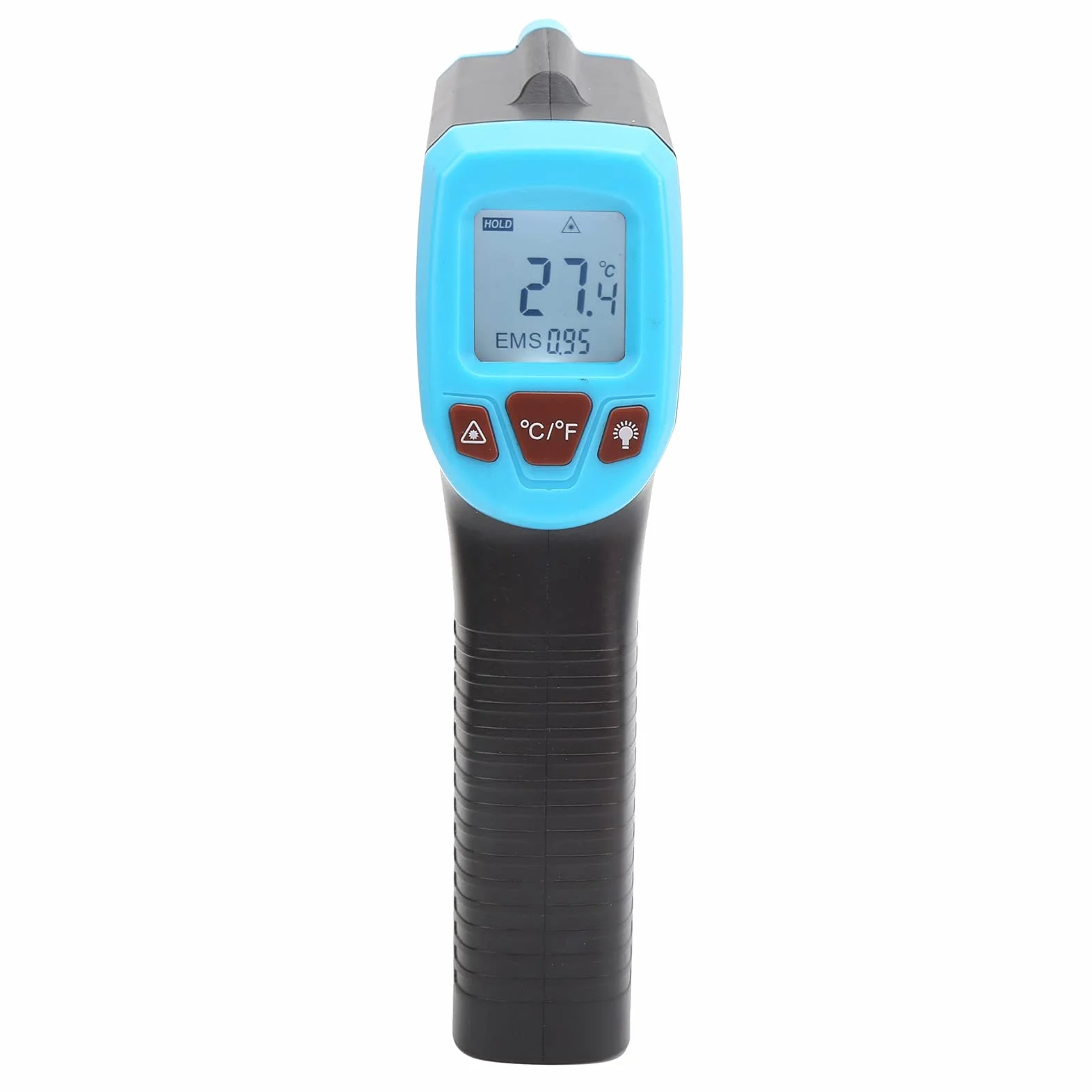 Bezdotykowy cyfrowy termometr na podczerwień Pistolet termiczny Gm320S Ręczny pistolet termiczny z wyświetlaczem LCD -50 600 do 600 (niebieski), termometr na podczerwień i