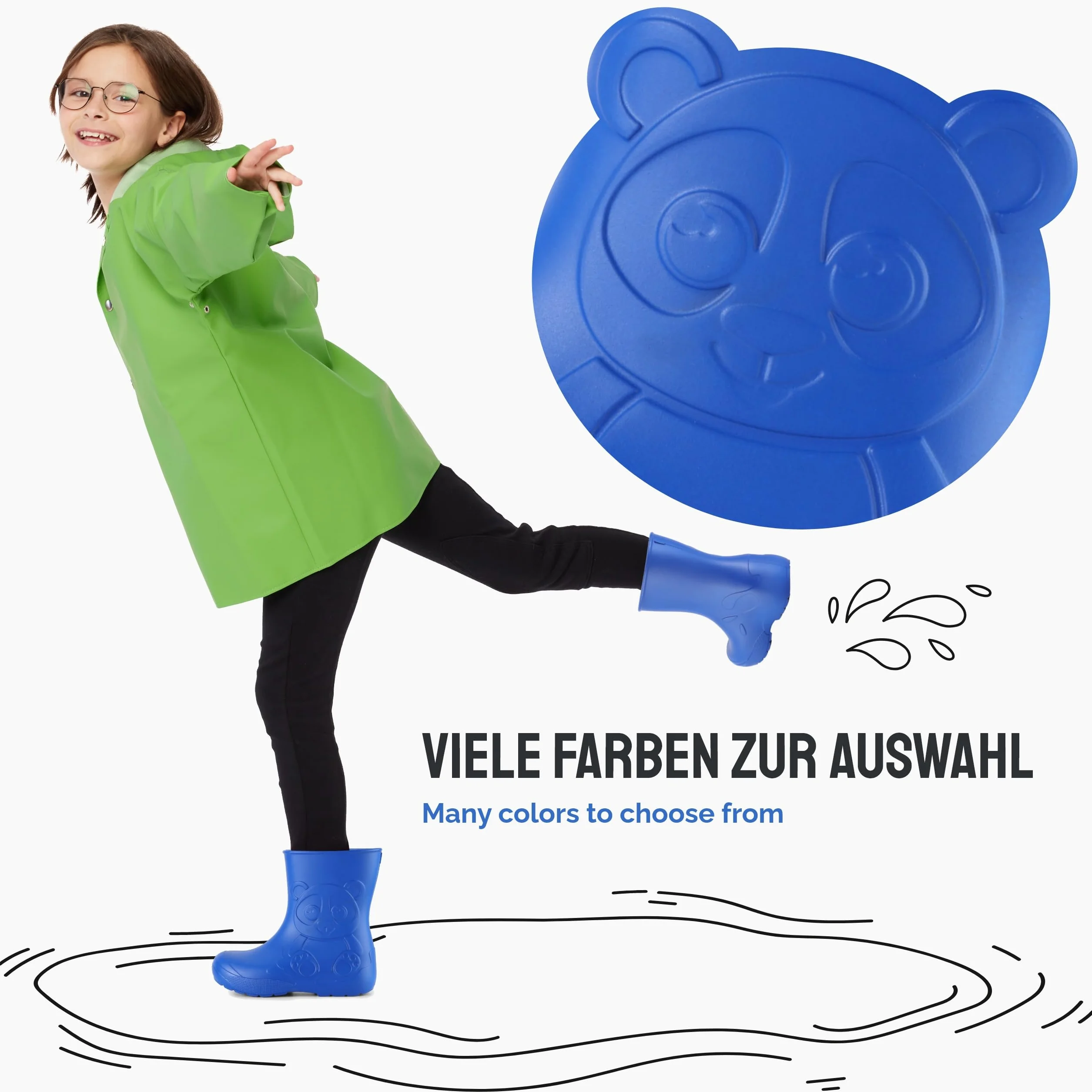Ladeheid EVA Dziecięce Buty Gumowe PrzeciwDeszczowe LA-CA-10