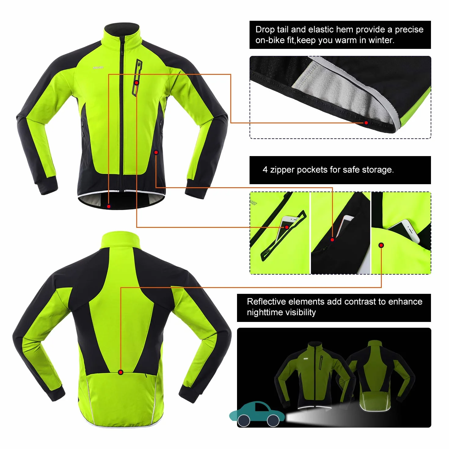 ARSUXEO Męska zimowa kurtka rowerowa, termo-włóknina, softshell, MTB, odzież wierzchnia, wiatroszczelna, wodoszczelna, 20B