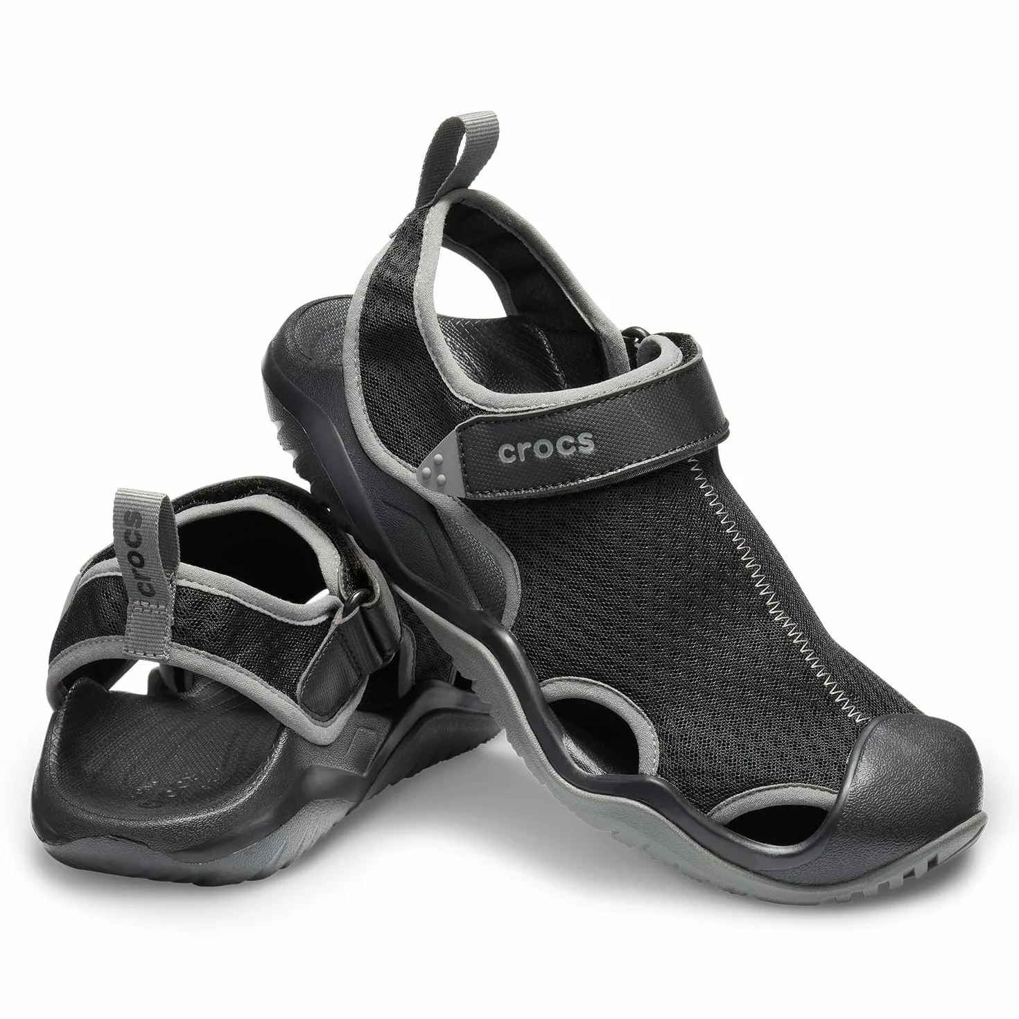 Crocs Męskie sandały Swiftwater Mesh Deck z zamkniętymi palcami