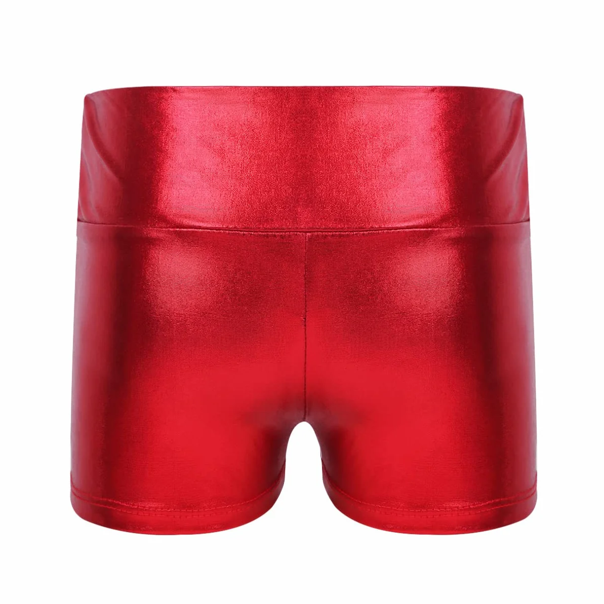 Agoky Dziewczęce metaliczne krótkie spodenki Stretch Slim Fit Hot Pants Gimnastyka Turn Sport bokserki