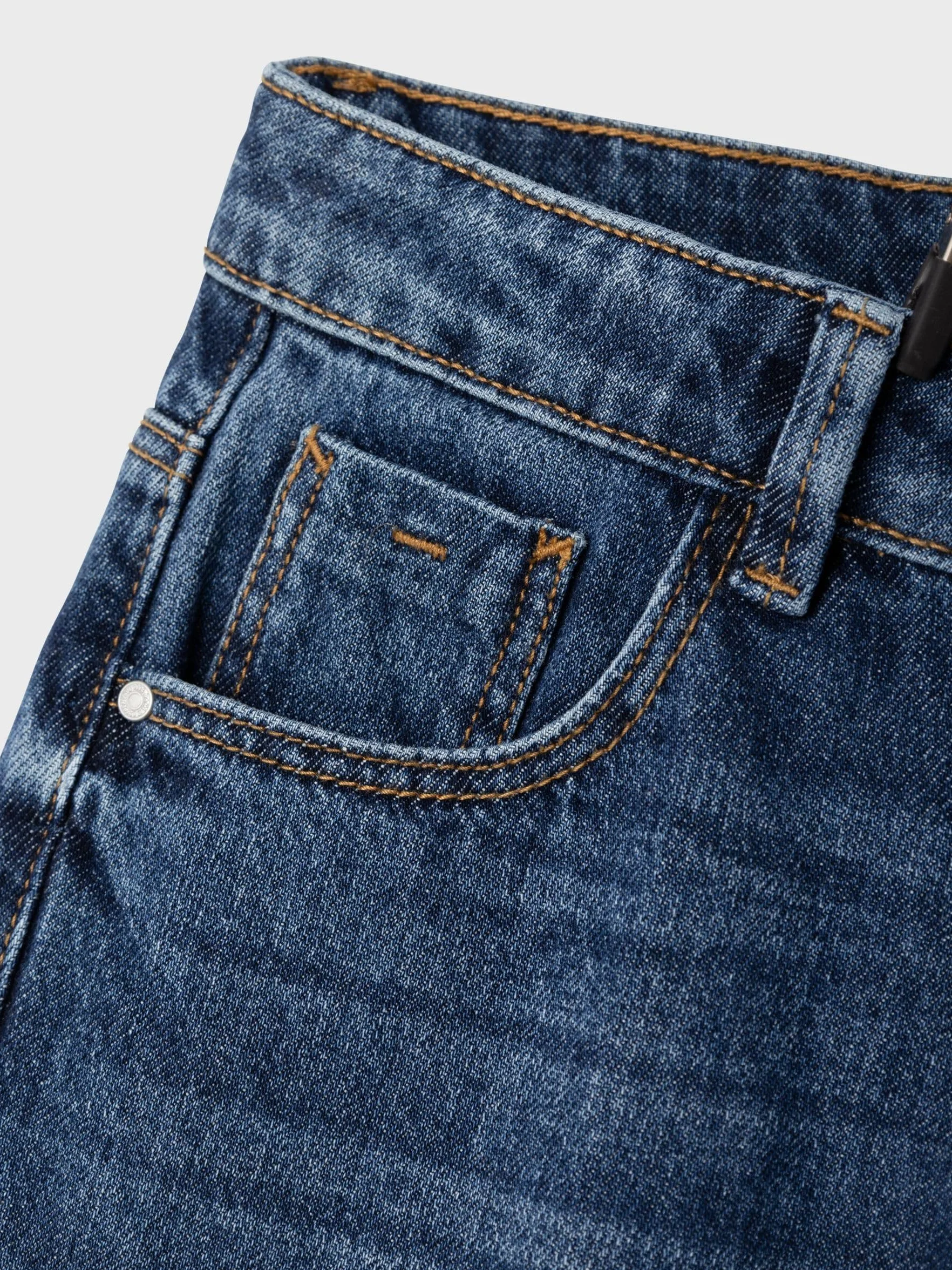 NAME IT Nkfrose Wide Jeans 5529-be Noos Szerokie dżinsy Dziewczynki
