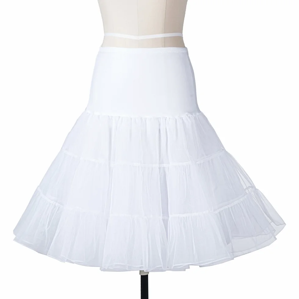 Boolavard 1950 26" rockabilly halka retro vintage Petticoat Tutu Swing czerwony, czarny, biały, niebieski, różowy