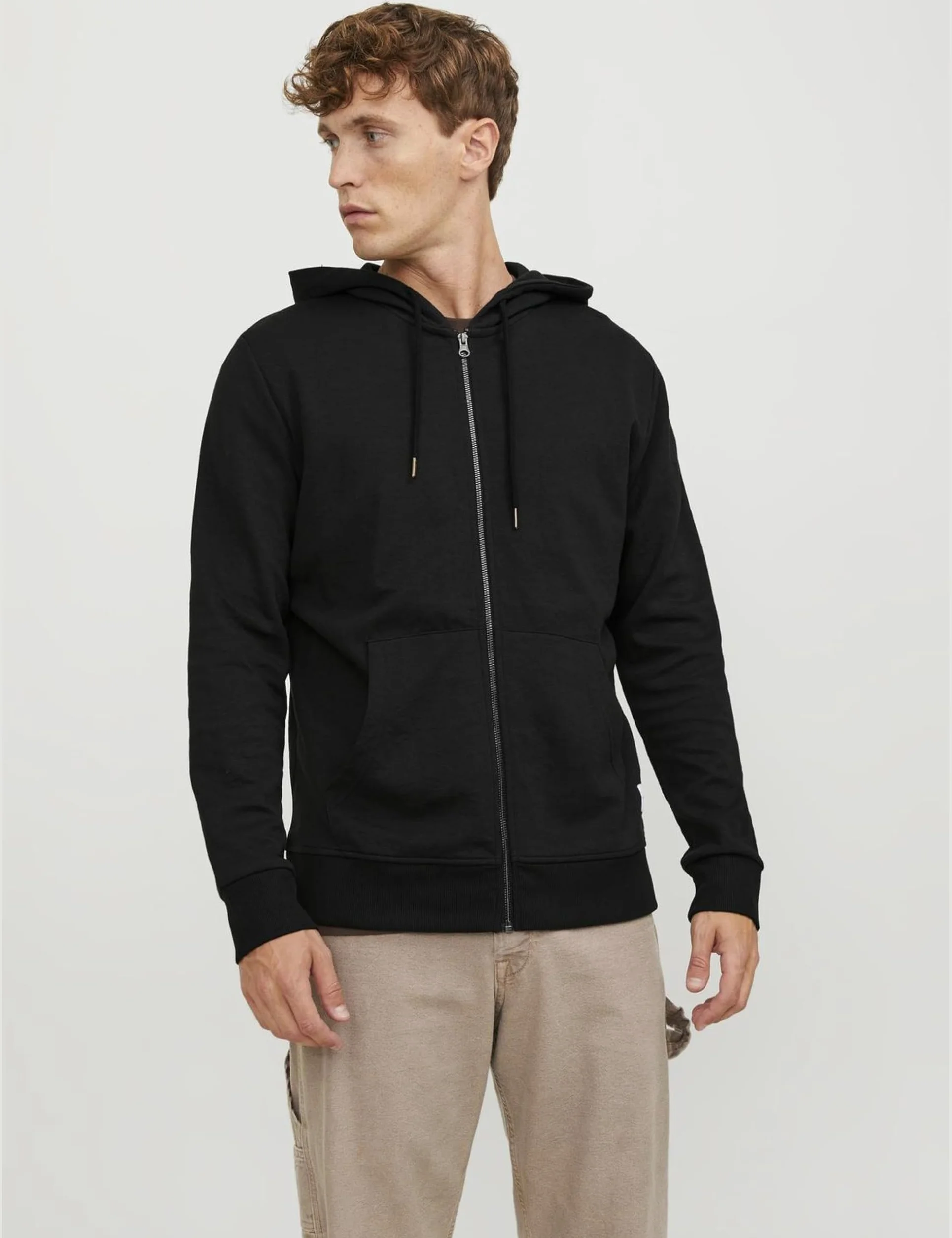 JACK & JONES Jjebasic Sweat Zip Hood Noos Bluza dresowa Mezczyzni