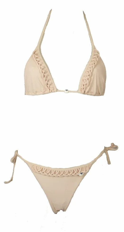 Emporio Armani Bikini damskie regulowane trójkątne majtki ze sznurowaniem, artykuł 262335 4P314, triangle bikini