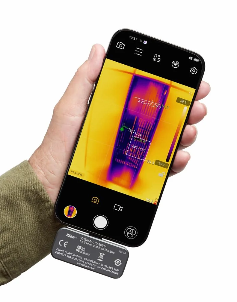 Fluke iSee™ przenośna kamera termowizyjna – TC01A do systemu Android, 9 Hz